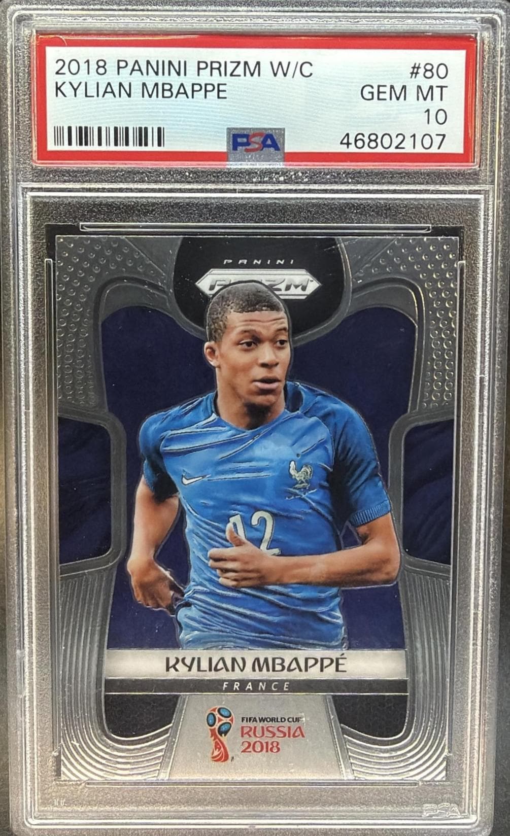 2018 PANINI PRIZM WORLD CUP KYLIAN MBAPPE #80 GEM MT 10 46802107