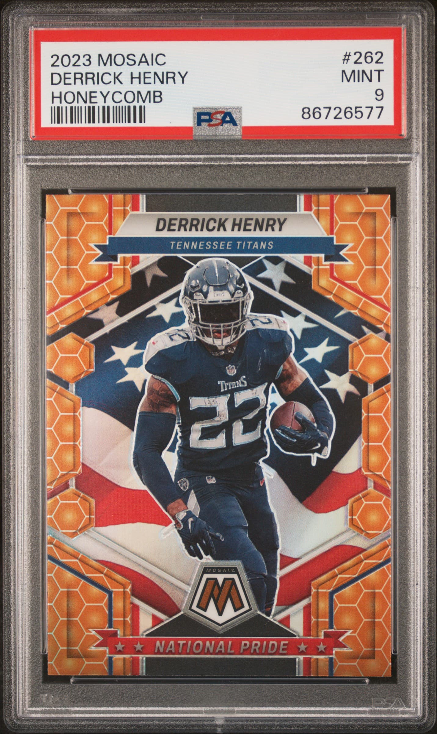 2023 PANINI MOSAIC DERRICK HENRY #262 HONEYCOMB MINT 9 86726577