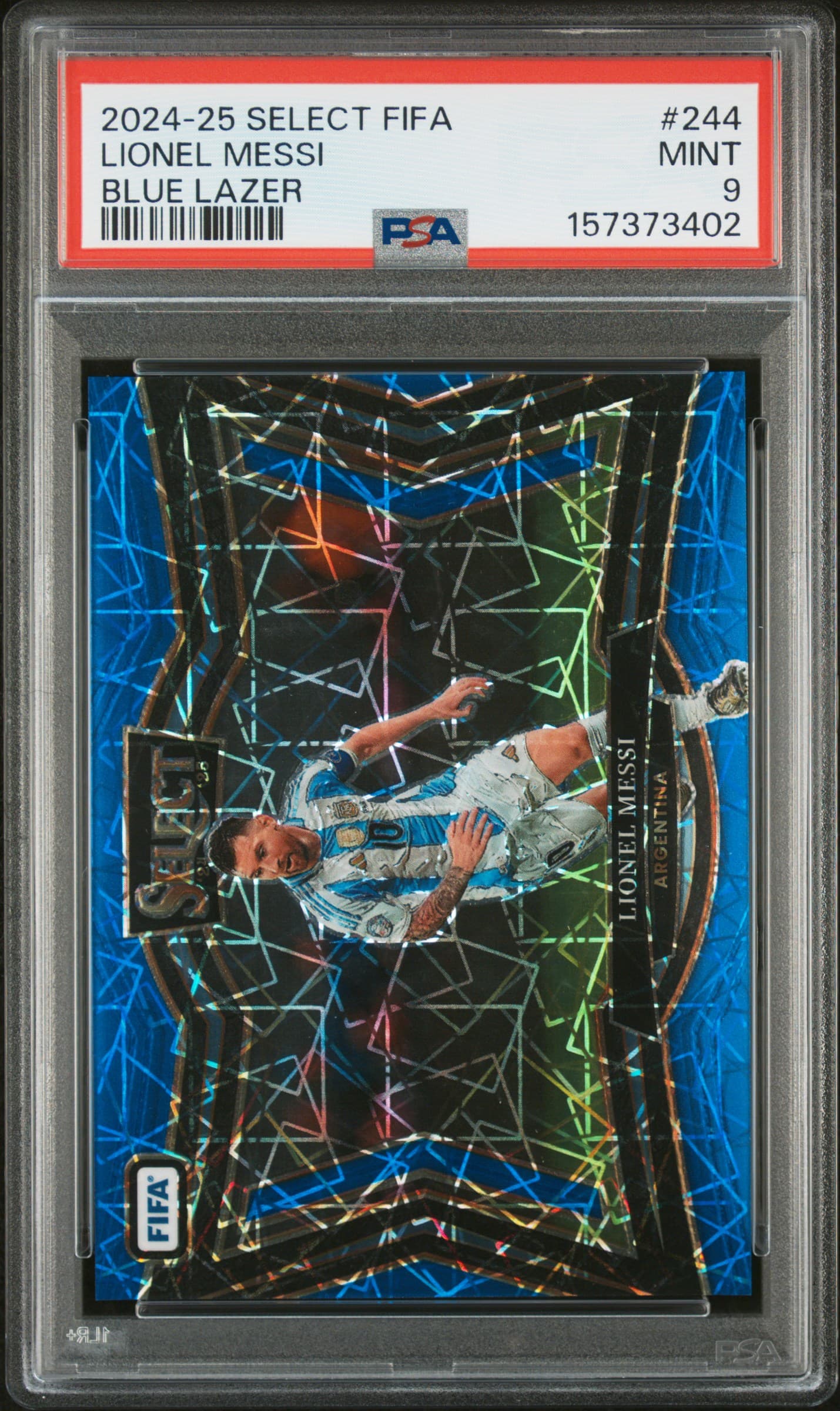 2024-25 PANINI SELECT FIFA LIONEL MESSI #244 BLUE LAZER MINT 9 157373402
