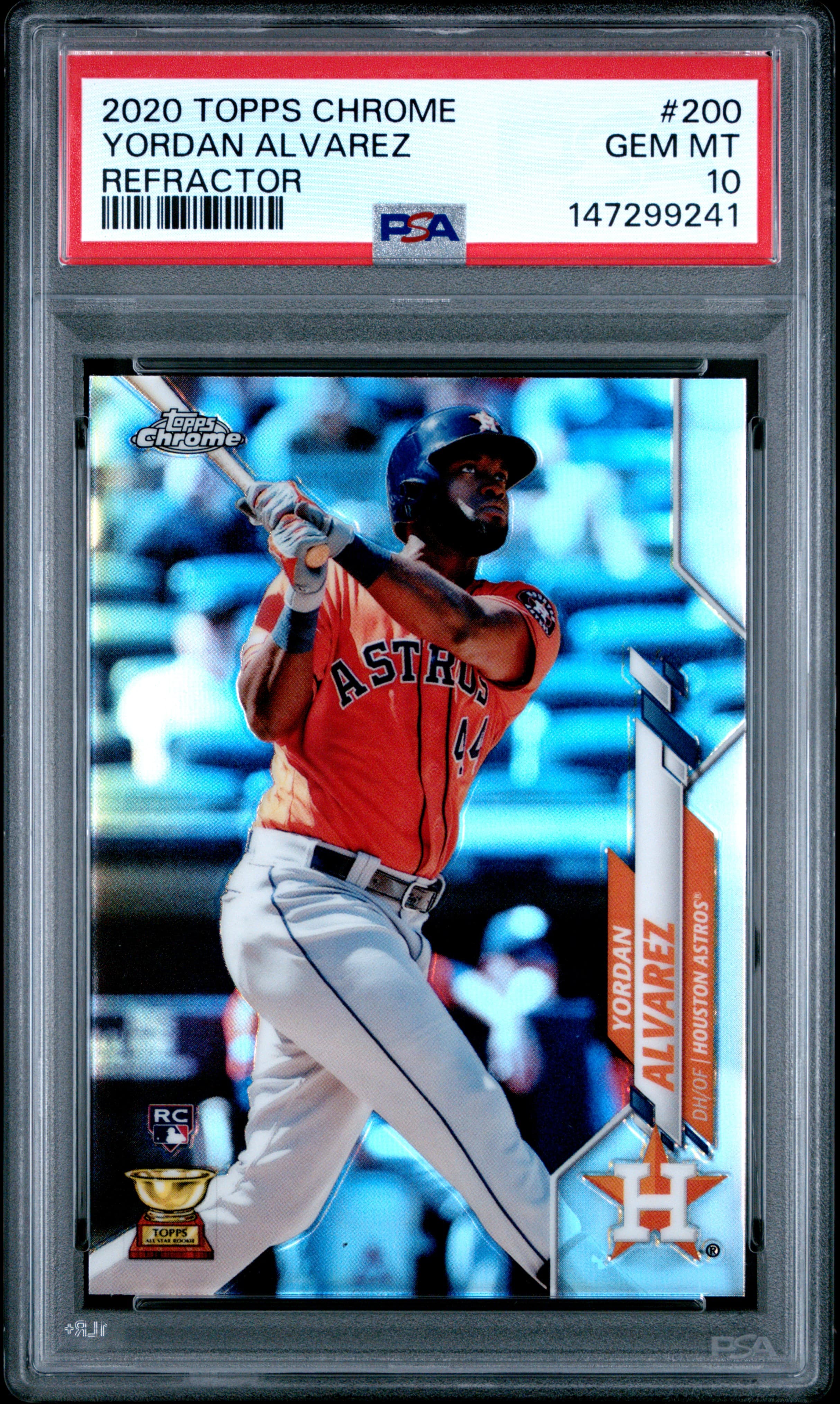 2020 TOPPS CHROME YORDAN ALVAREZ #200 REFRACTOR GEM MT 10 147299241