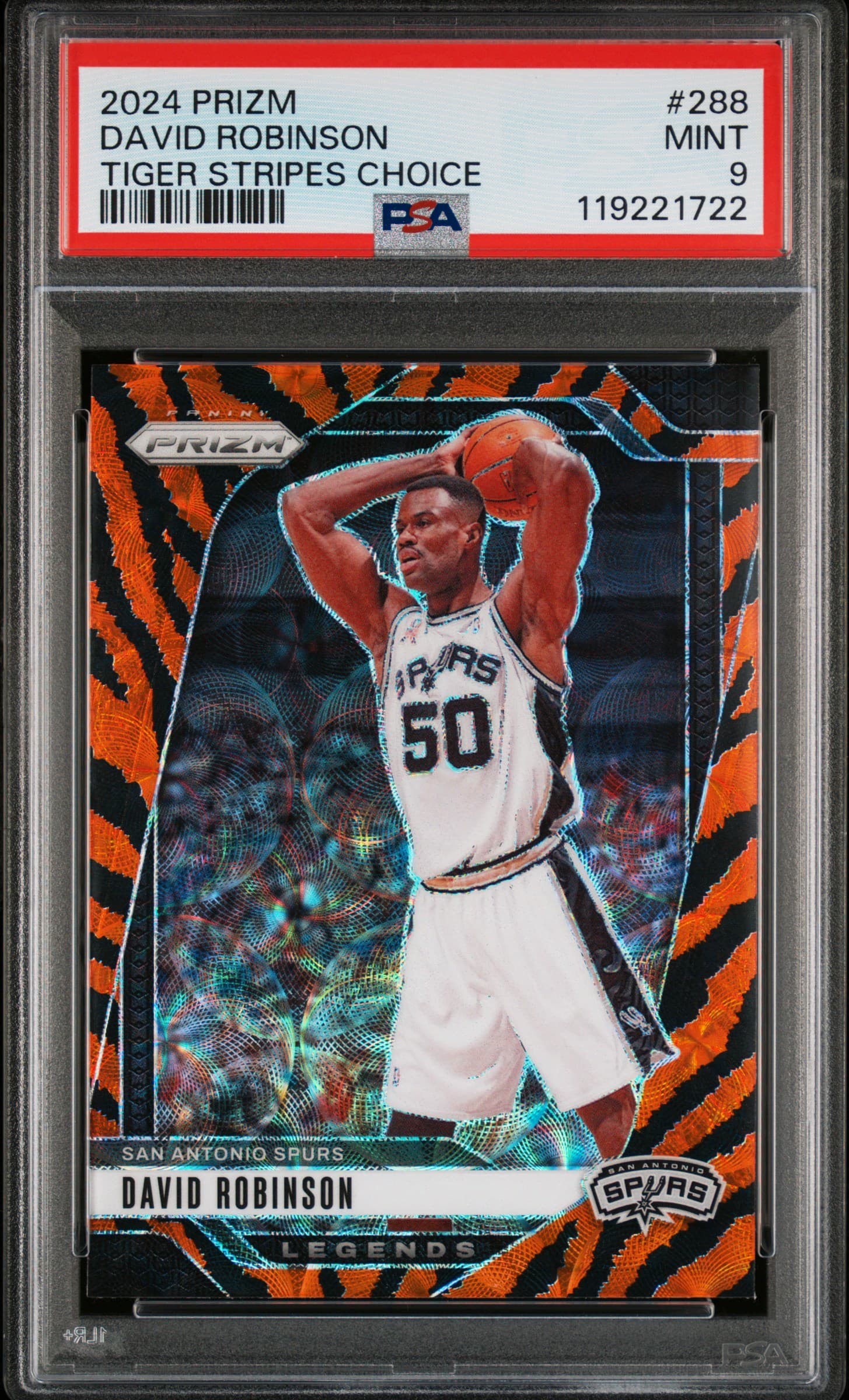 2024 PANINI PRIZM DAVID ROBINSON #288 TIGER STRIPES CHOICE MINT 9 119221722