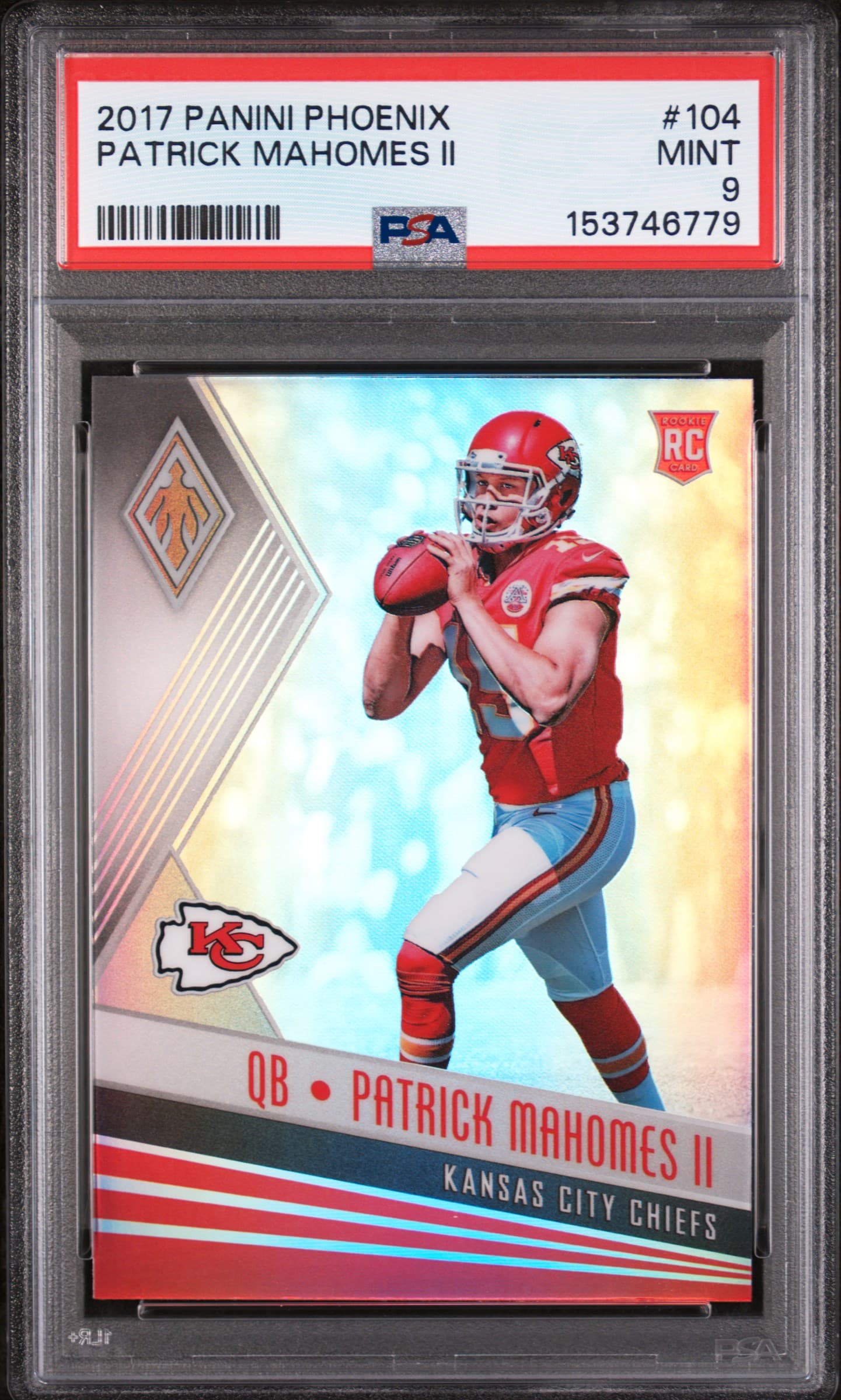 2017 PANINI PHOENIX PATRICK MAHOMES II #104 MINT 9 153746779