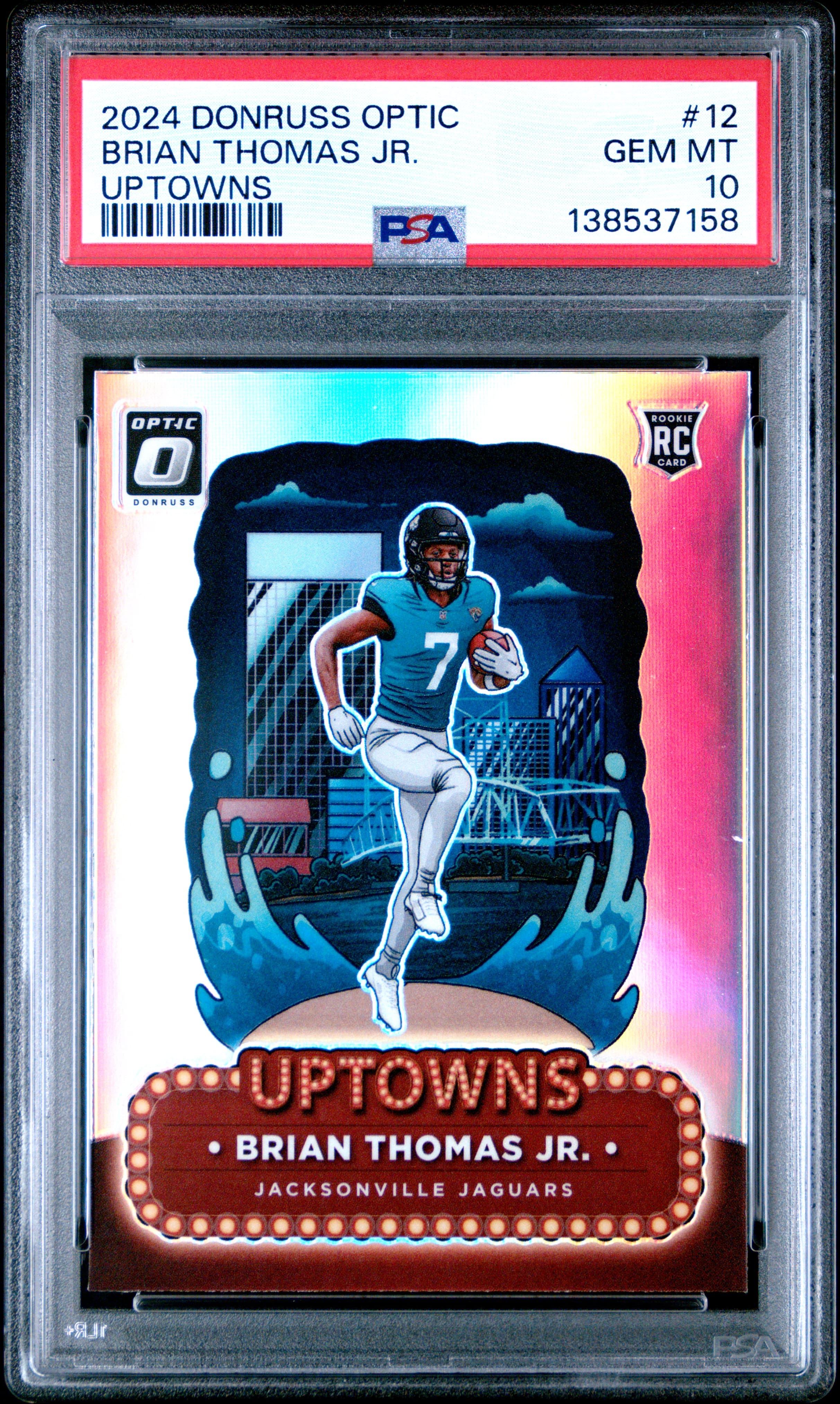 2024 PANINI DONRUSS OPTIC UPTOWNS BRIAN THOMAS JR. #12 GEM MT 10 138537158