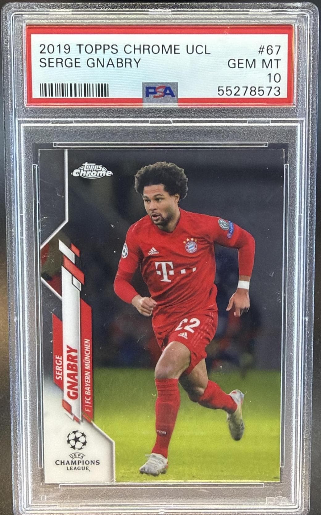 2019 TOPPS CHROME UEFA CHAMPIONS LEAGUE SERGE GNABRY #67 GEM MT 10 55278573
