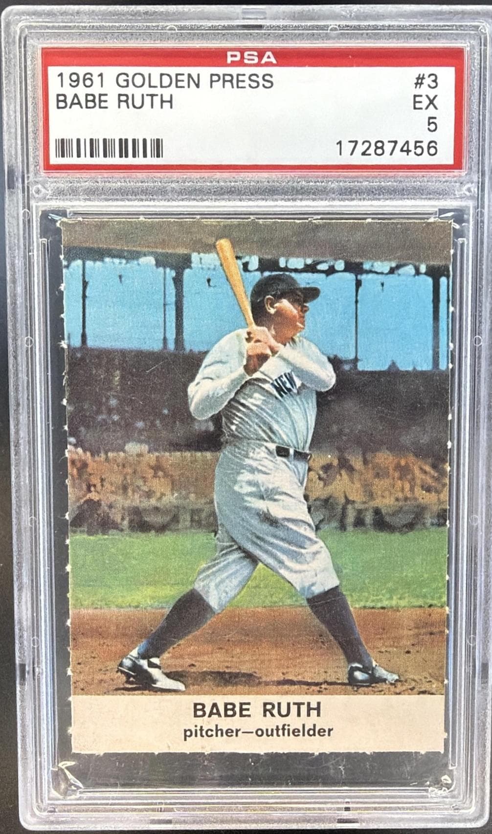 1961 GOLDEN PRESS BABE RUTH #3 EX 5 17287456