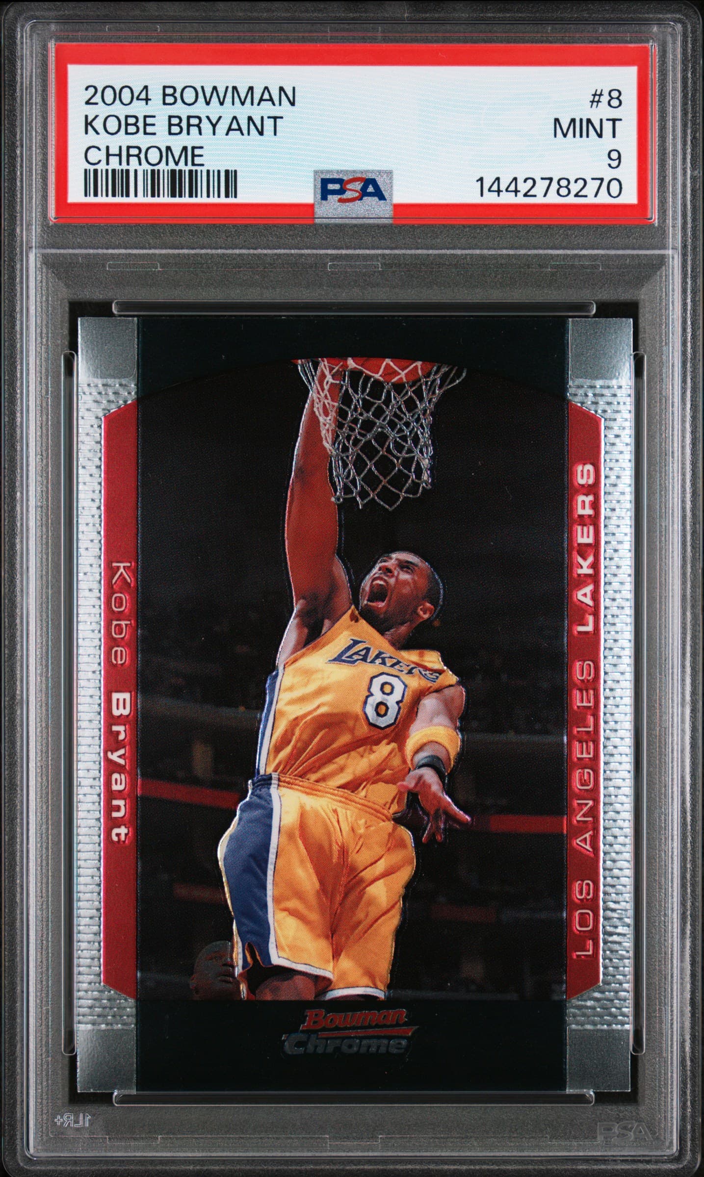2004 BOWMAN KOBE BRYANT #8 CHROME MINT 9 144278270