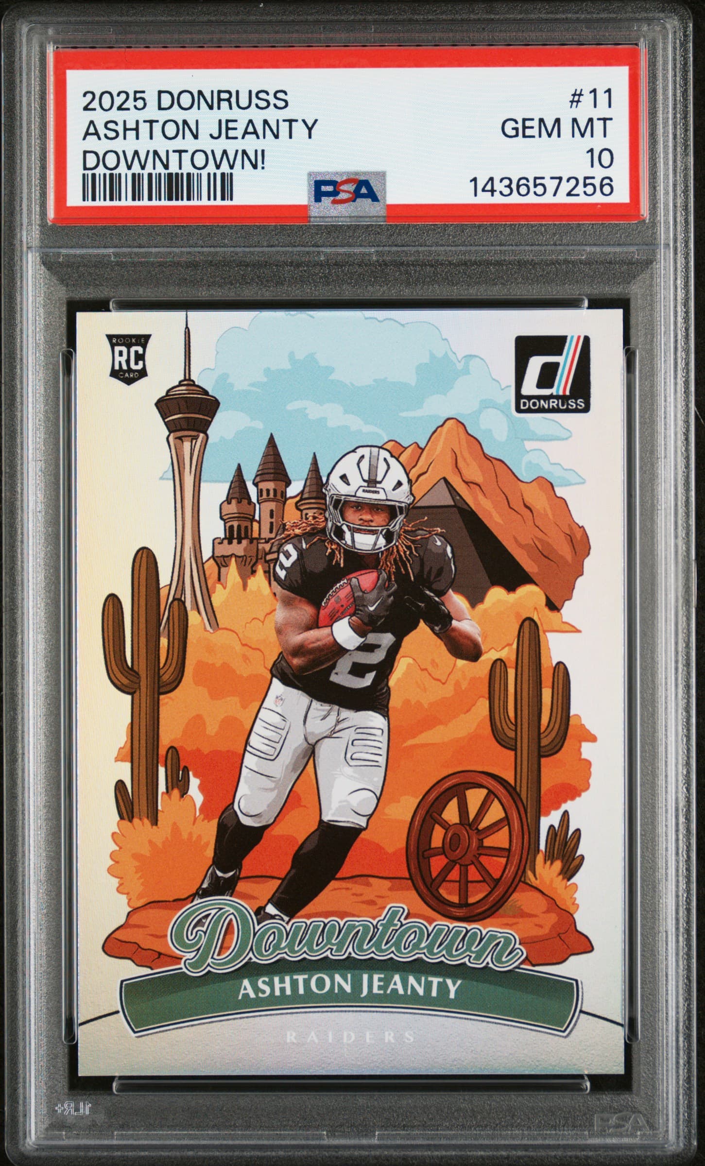2025 PANINI DONRUSS DOWNTOWN ASHTON JEANTY #11 GEM MT 10 143657256