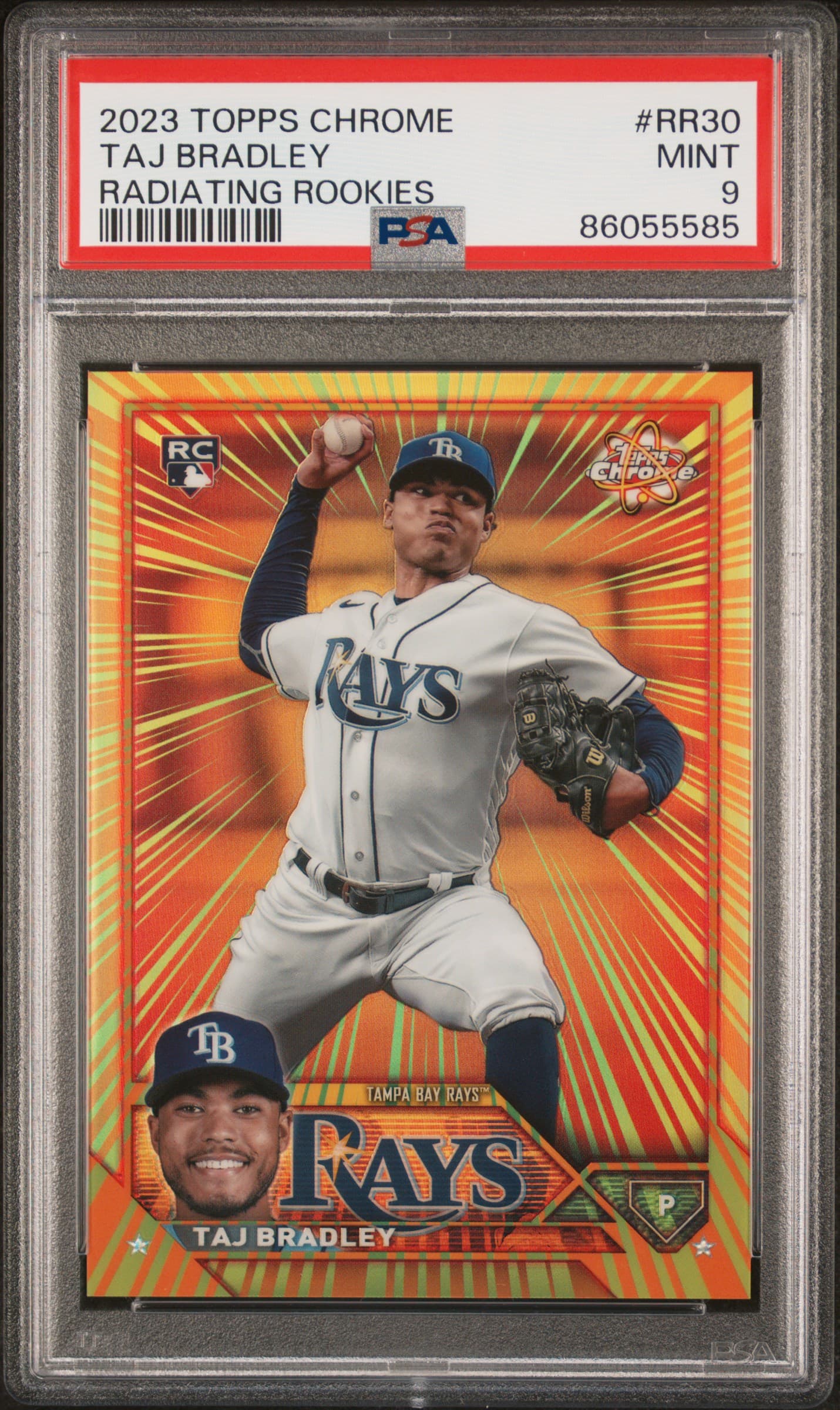 2023 TOPPS CHROME RADIATING ROOKIES TAJ BRADLEY #RR30 UPDATE MINT 9 86055585