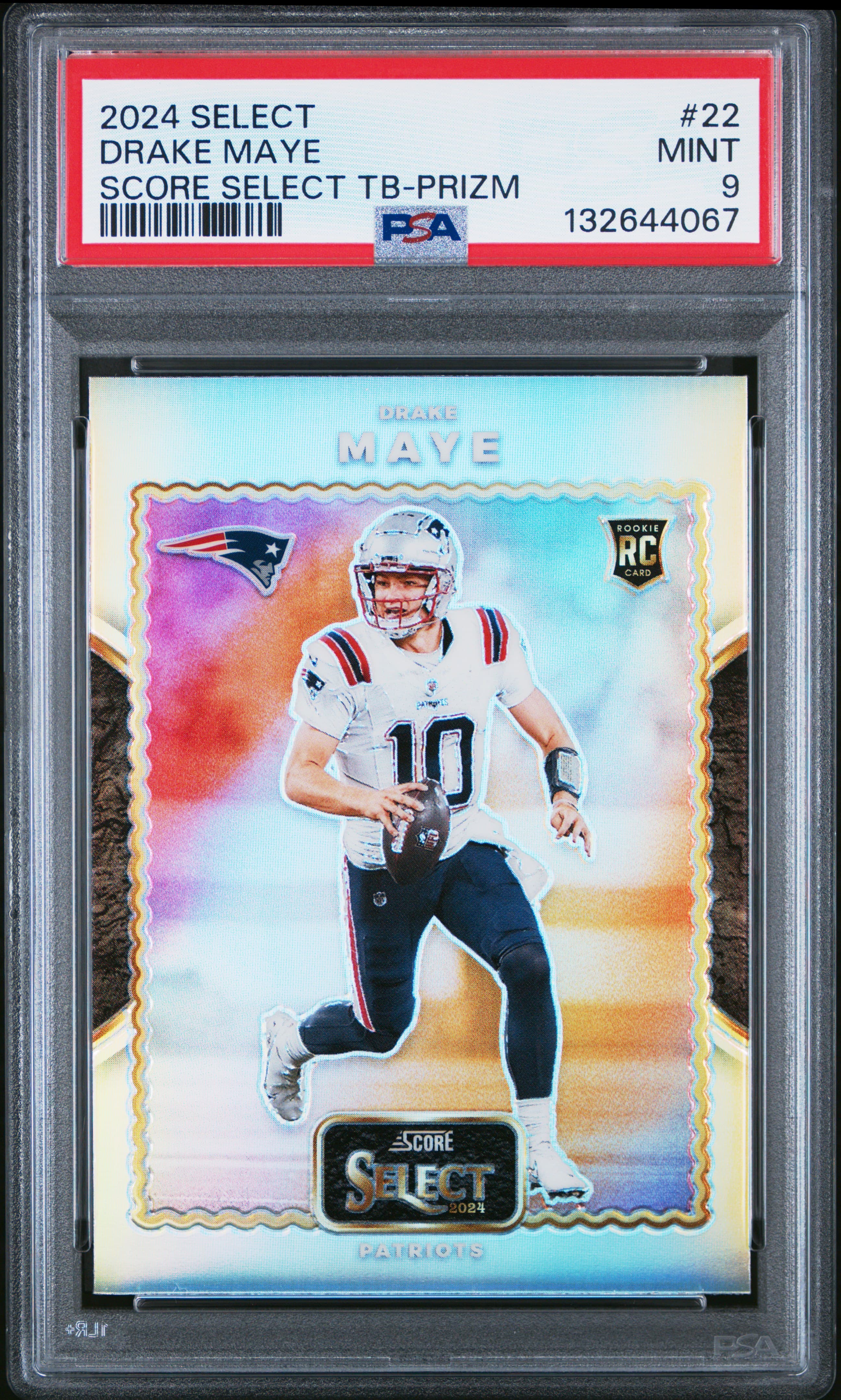 2024 PANINI SELECT SCORE SELECT THROWBACK DRAKE MAYE #22 SCORE SELECT TB-PRIZM MINT 9 132644067