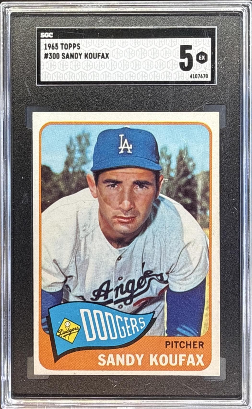 1965 Topps Sandy Koufax #300 SGC 5