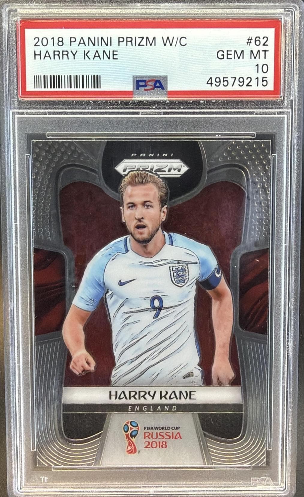 2018 PANINI PRIZM WORLD CUP HARRY KANE #62 GEM MT 10 49579215