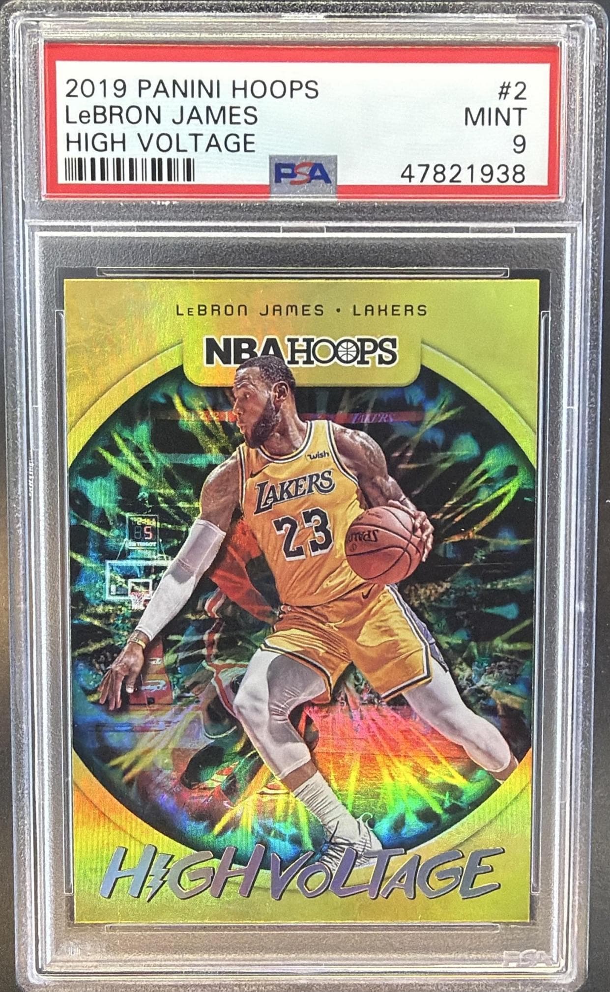 2019 PANINI HOOPS HIGH VOLTAGE LeBRON JAMES #2 HIGH VOLTAGE MINT 9 47821938