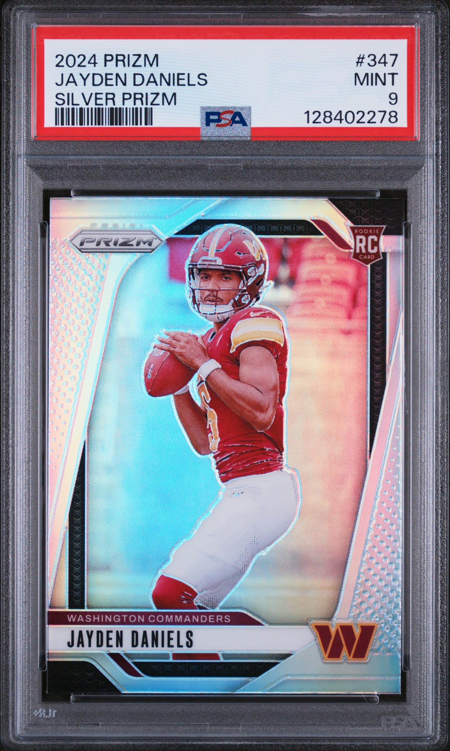 2024 PANINI PRIZM JAYDEN DANIELS #347 SILVER PRIZM MINT 9 128402278
