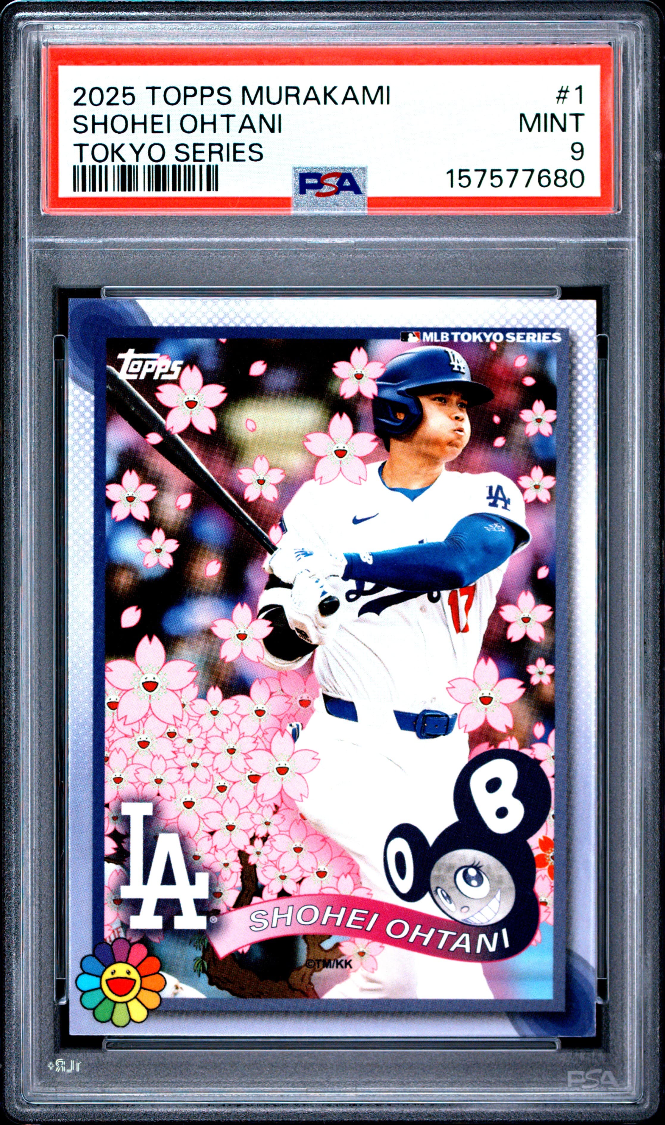 2025 TOPPS TAKASHI MURAKAMI + MLB WORLD TOUR TOKYO SERIES SHOHEI OHTANI #1 MINT 9 157577680