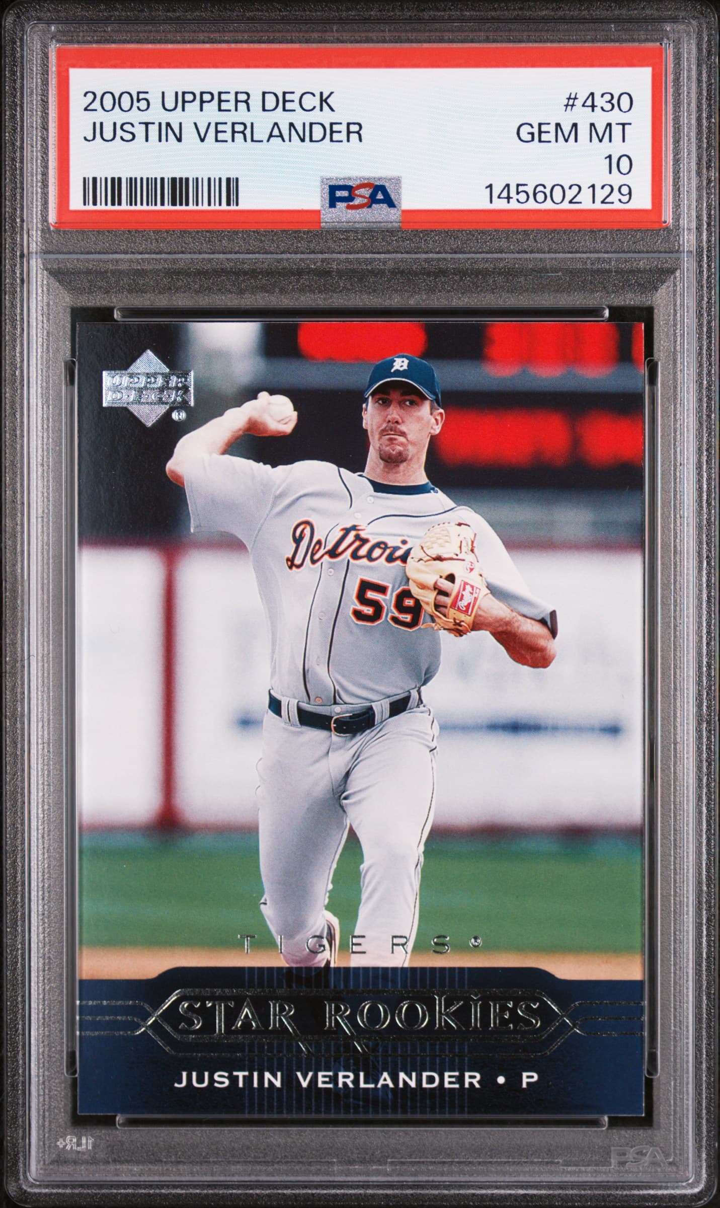2005 UPPER DECK JUSTIN VERLANDER #430 GEM MT 10 145602129