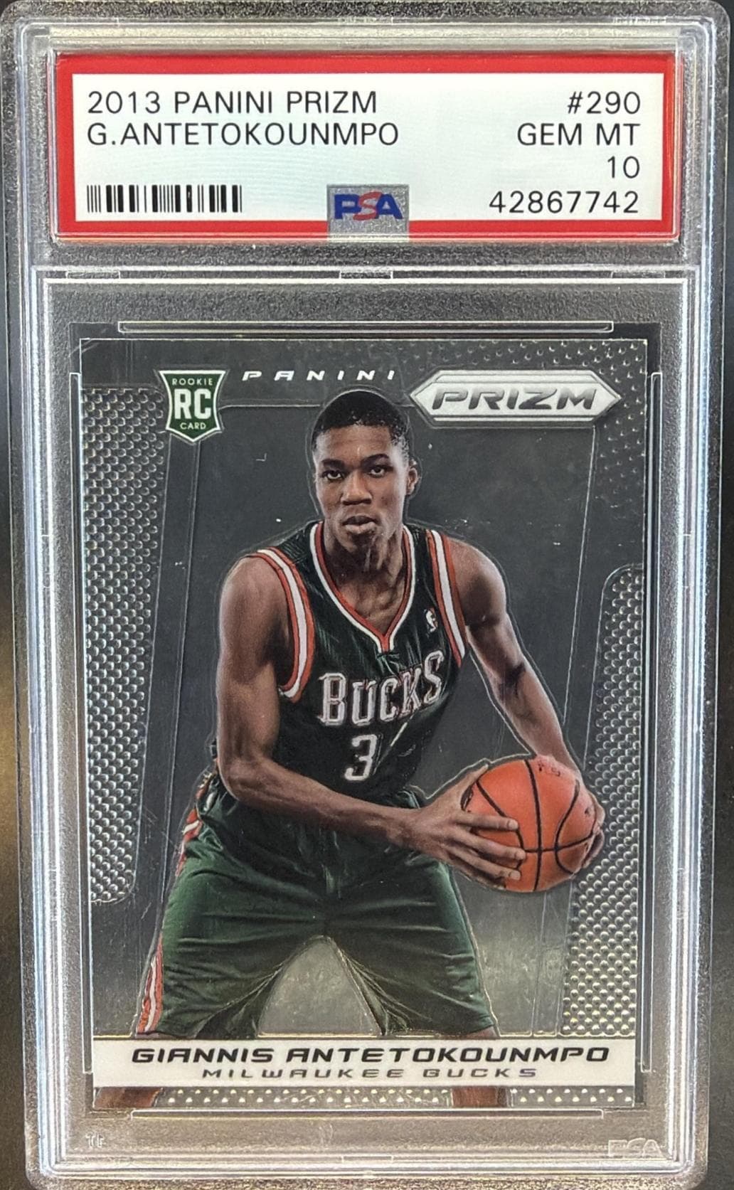 2013 PANINI PRIZM G.ANTETOKOUNMPO #290 GEM MT 10 42867742