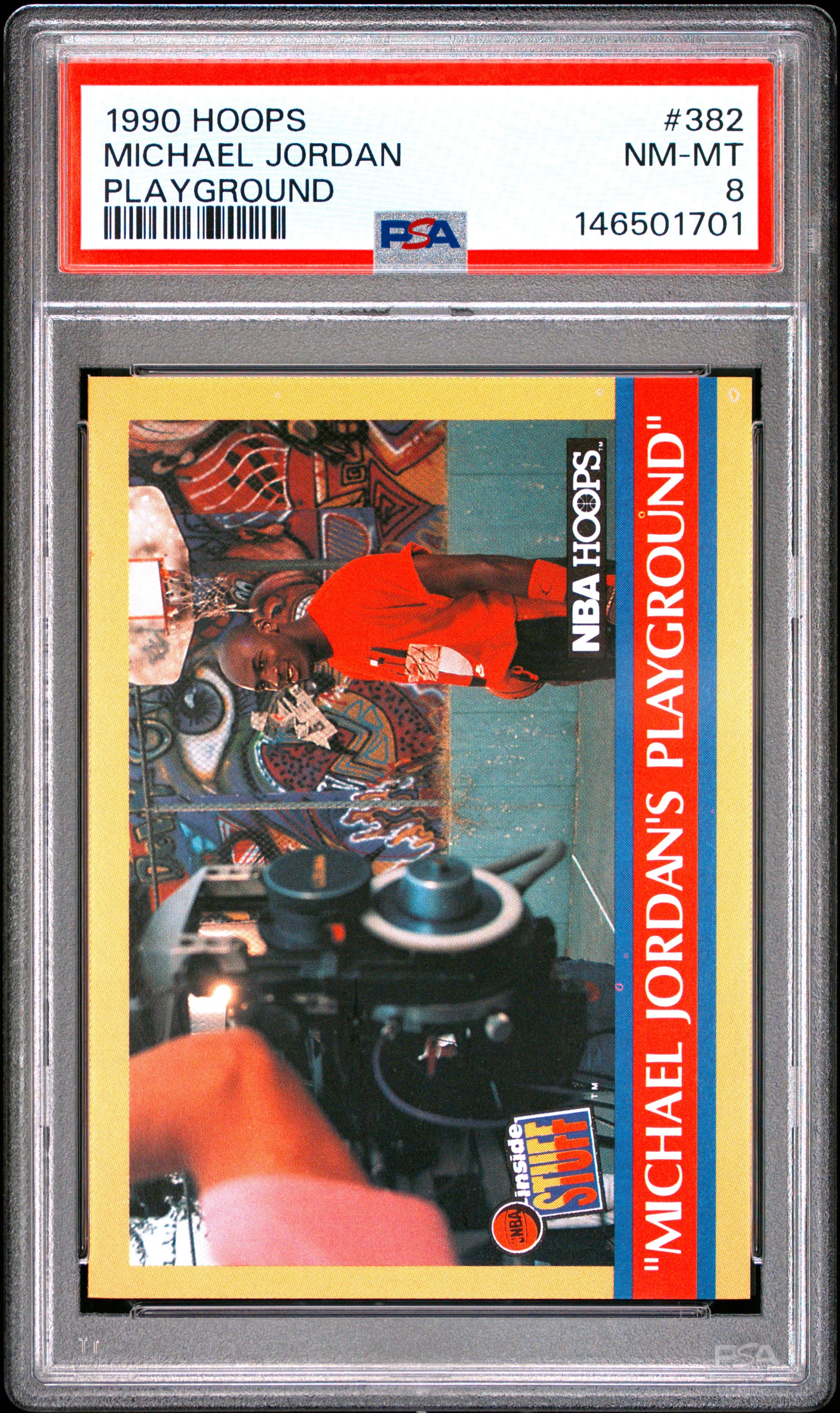 1990 HOOPS MICHAEL JORDAN #382 PLAYGROUND NM-MT 8 146501701