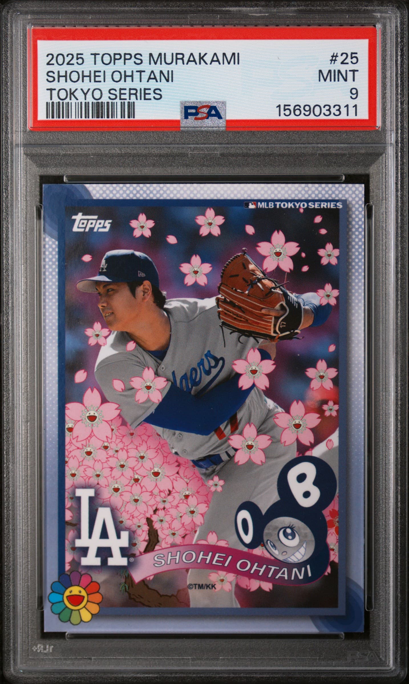 2025 TOPPS TAKASHI MURAKAMI + MLB WORLD TOUR TOKYO SERIES SHOHEI OHTANI #25 MINT 9 156903311