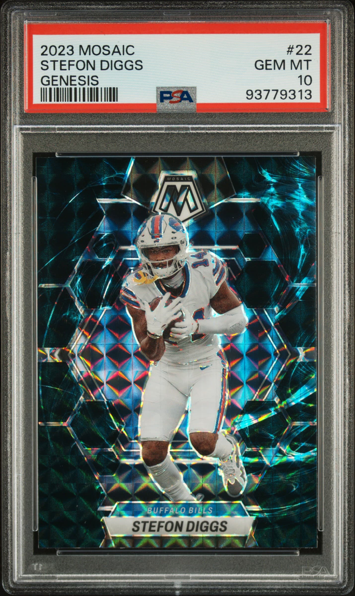 2023 PANINI MOSAIC STEFON DIGGS #22 GENESIS GEM MT 10 93779313