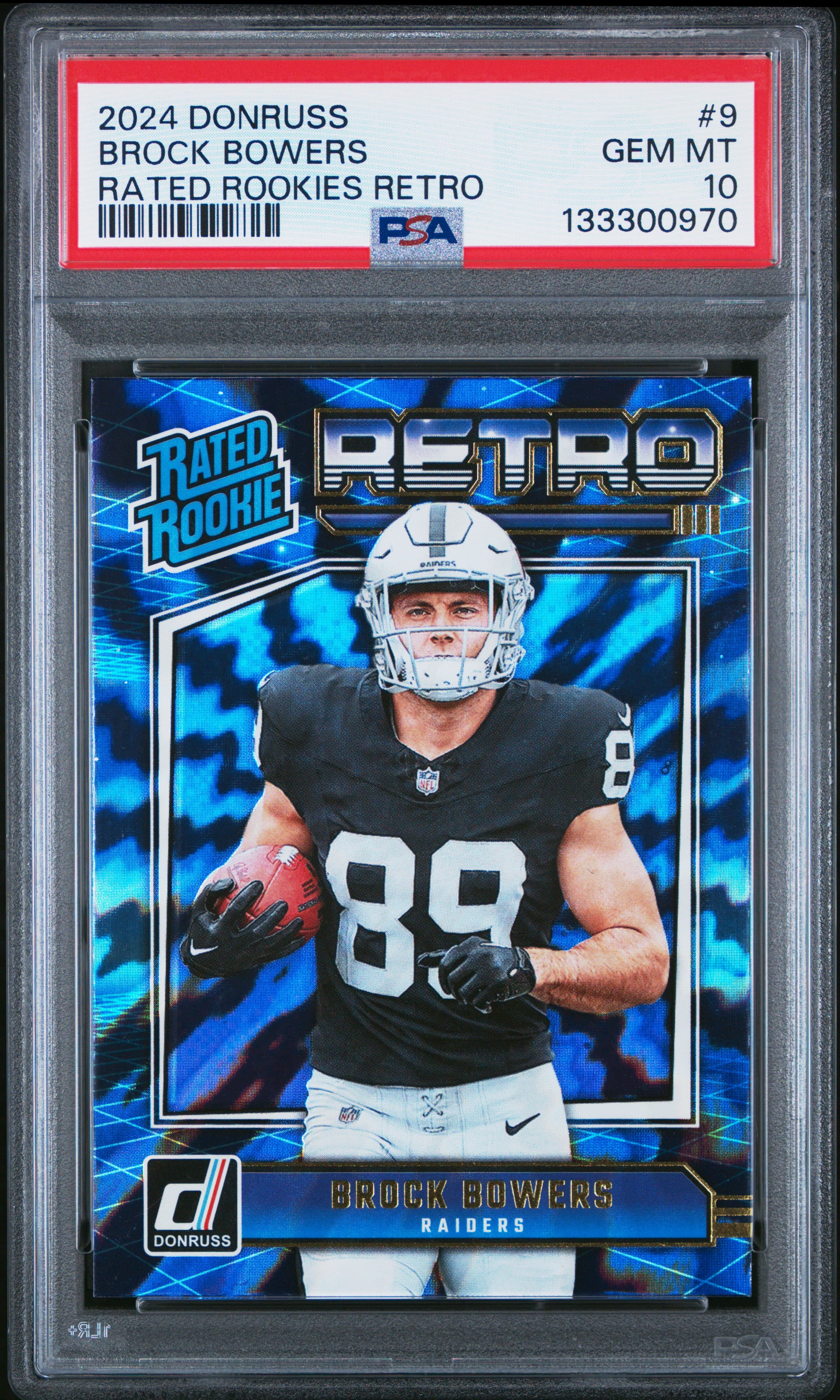 2024 PANINI DONRUSS RATED ROOKIES RETRO BROCK BOWERS #9 GEM MT 10 133300970