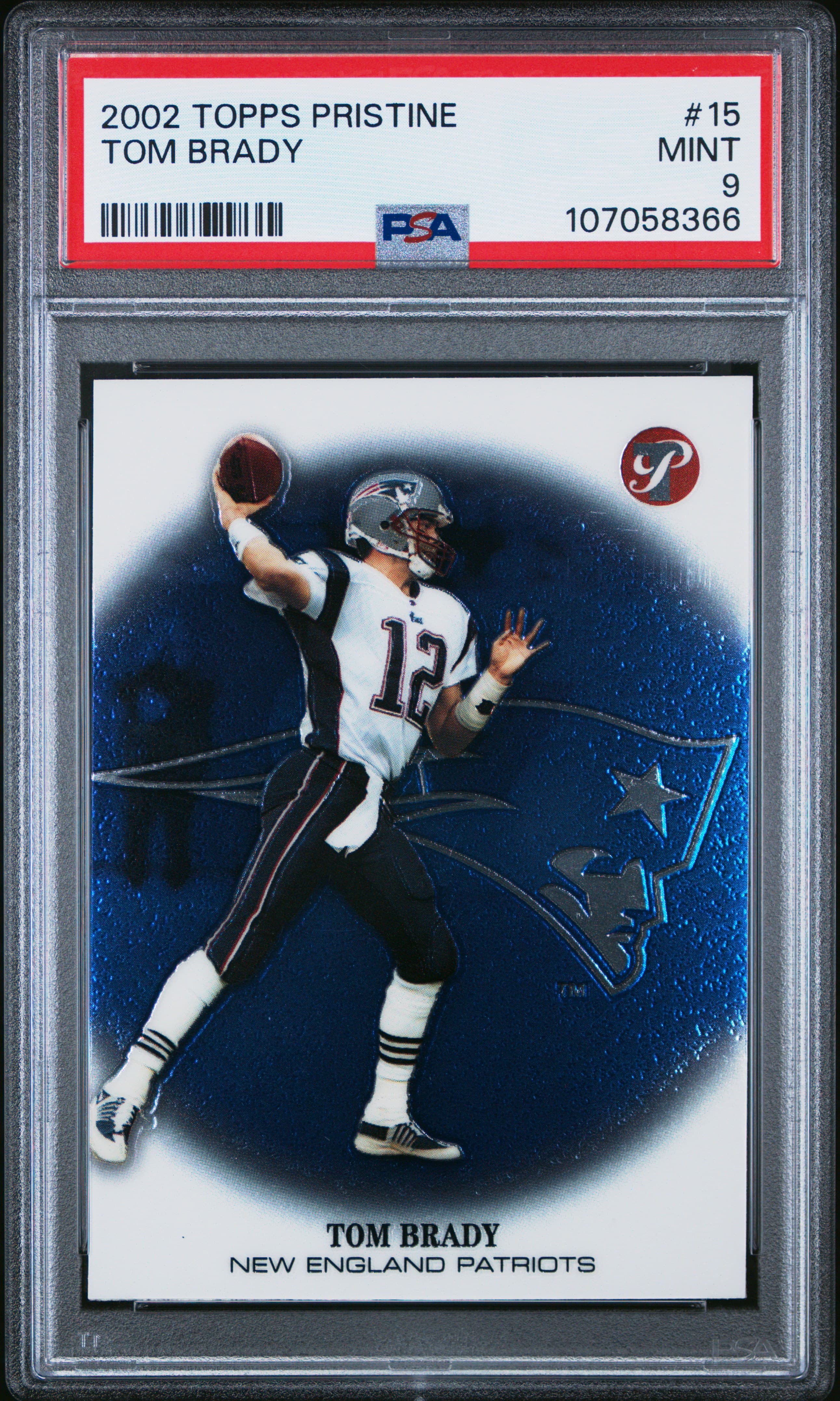 2002 TOPPS PRISTINE TOM BRADY #15 MINT 9 107058366
