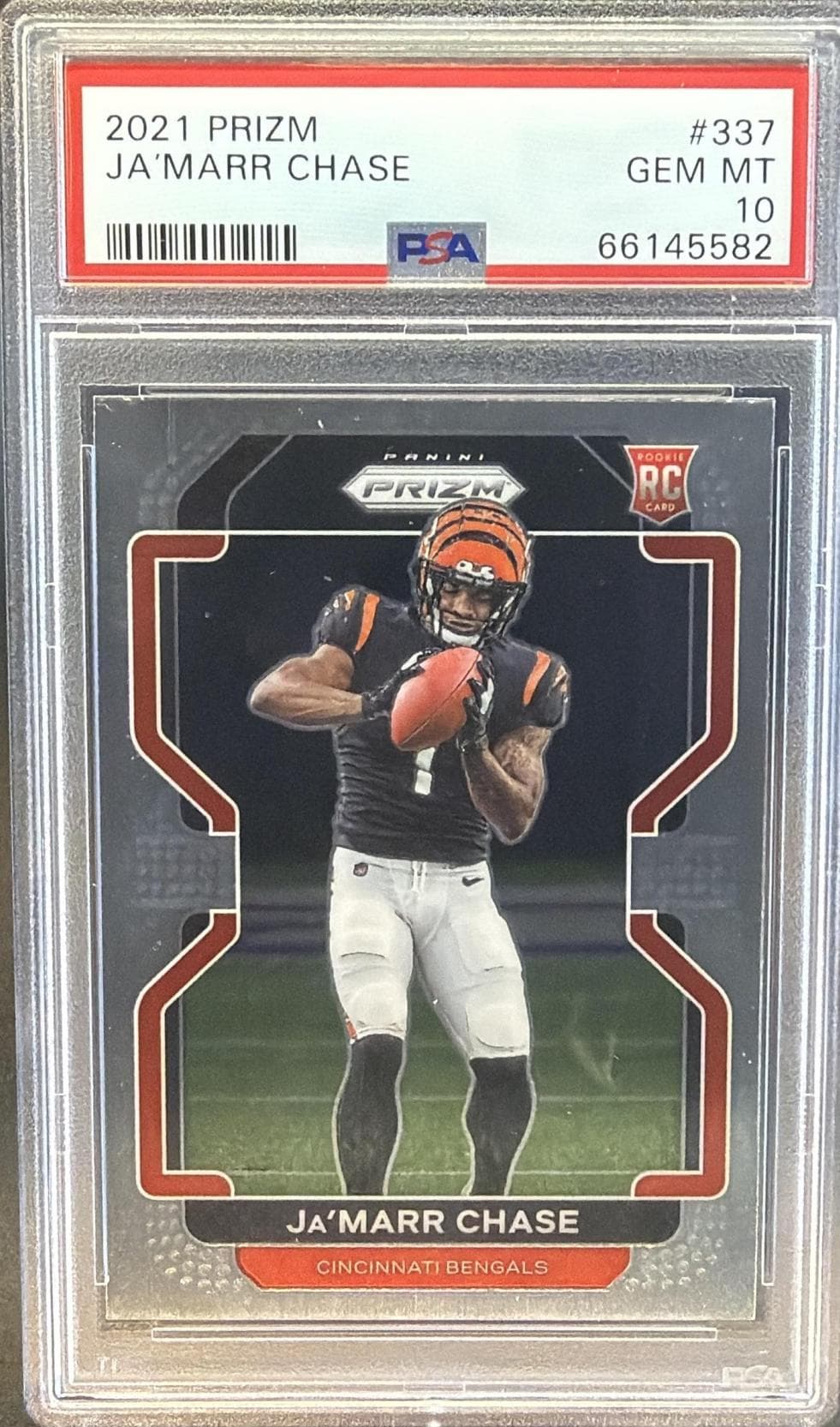 2021 PANINI PRIZM Ja’MARR CHASE #337 GEM MT 10 66145582