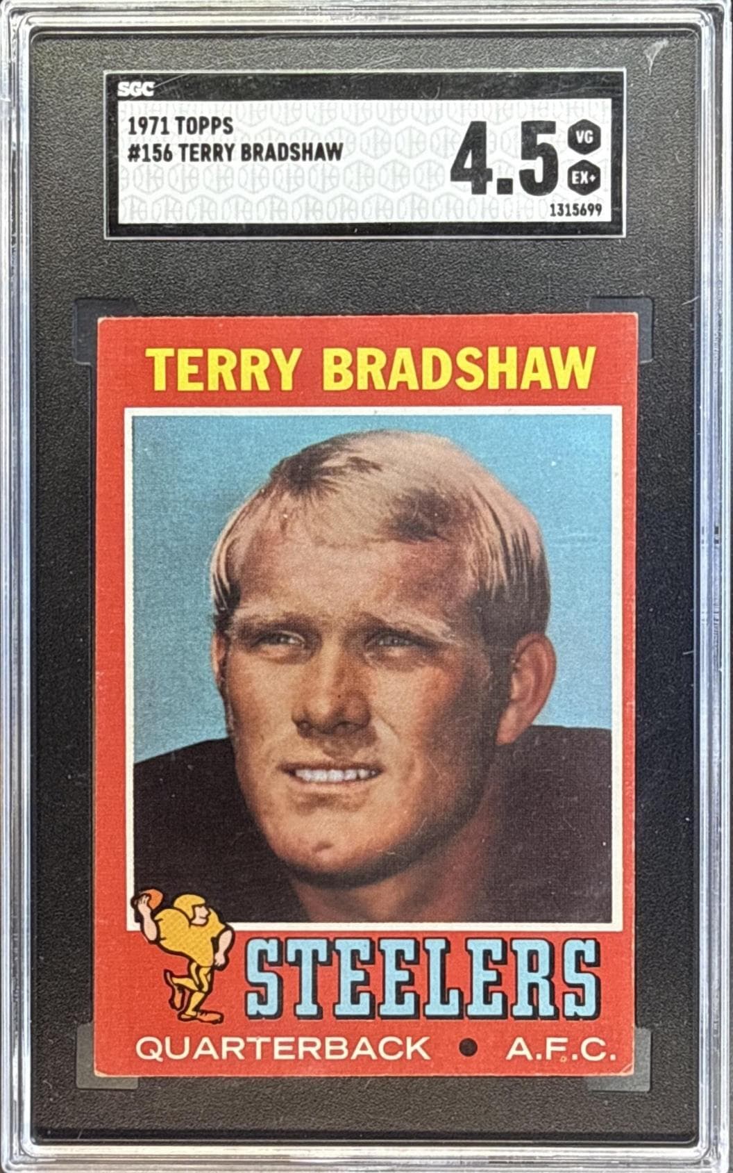 1971 Topps Terry Bradshaw #156 SGC 4.5