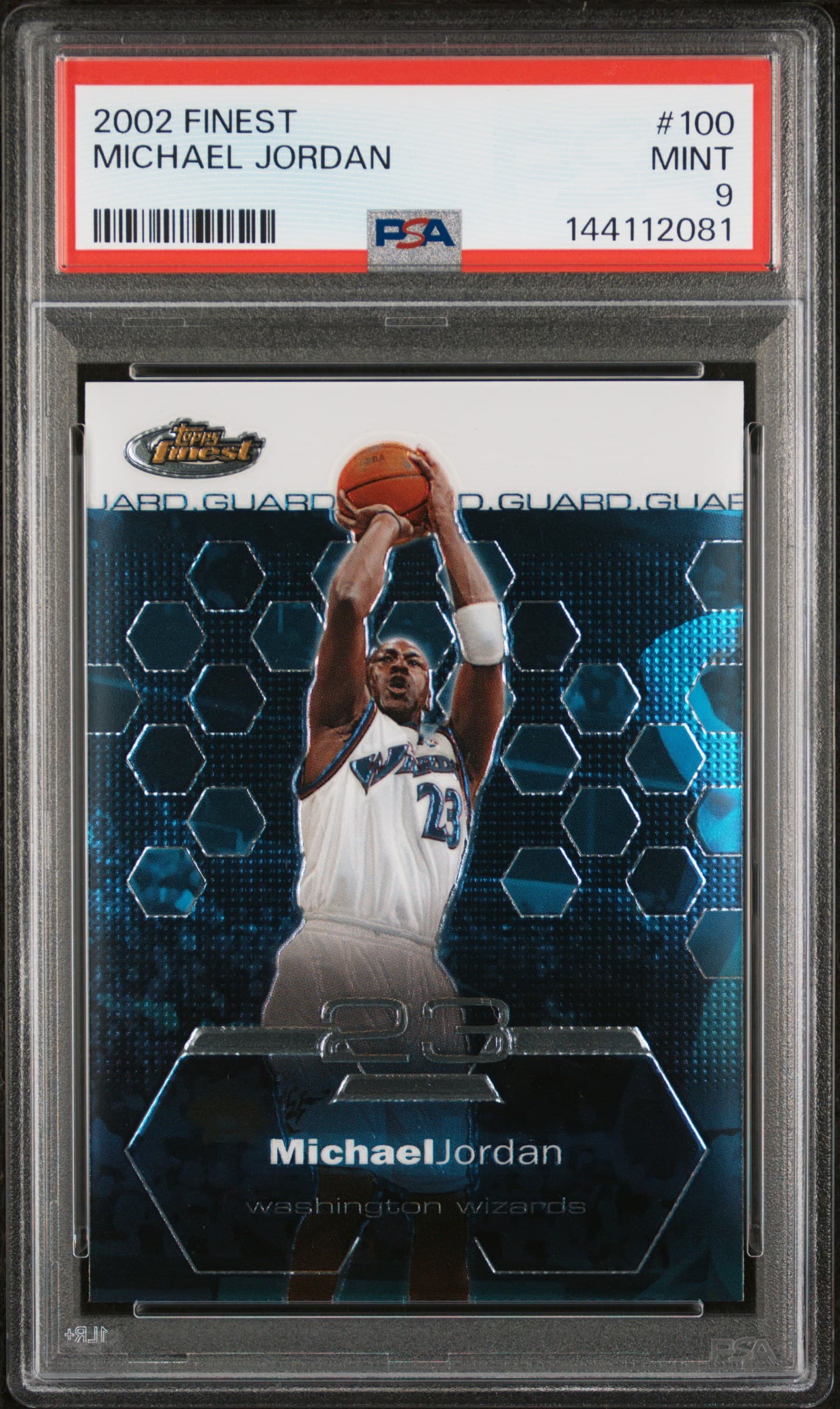 2002 FINEST MICHAEL JORDAN #100 MINT 9 144112081
