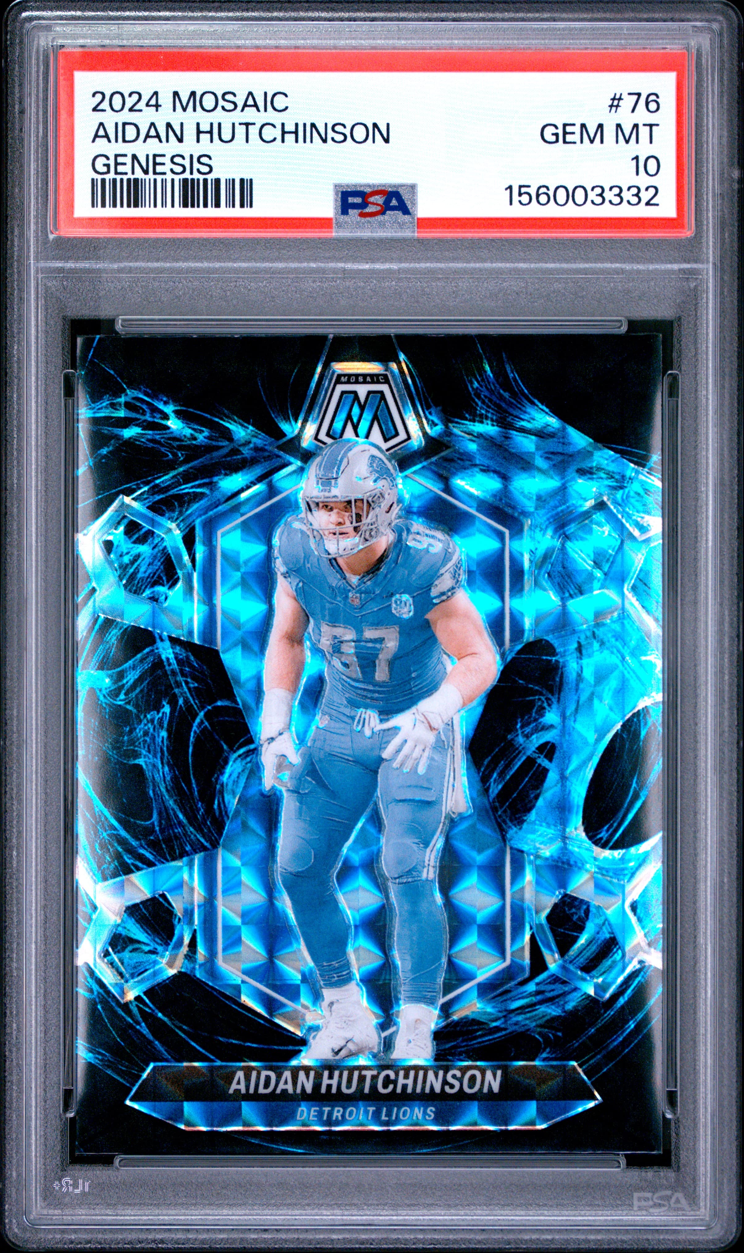 2024 PANINI MOSAIC AIDAN HUTCHINSON #76 GENESIS GEM MT 10 156003332