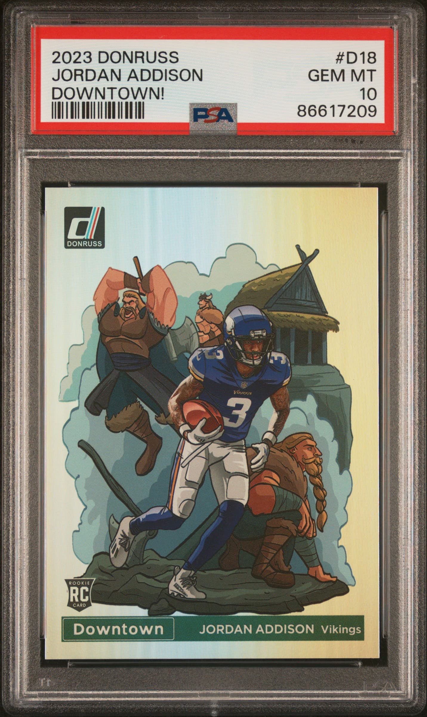 2023 PANINI DONRUSS DOWNTOWN! JORDAN ADDISON #D18 GEM MT 10 86617209