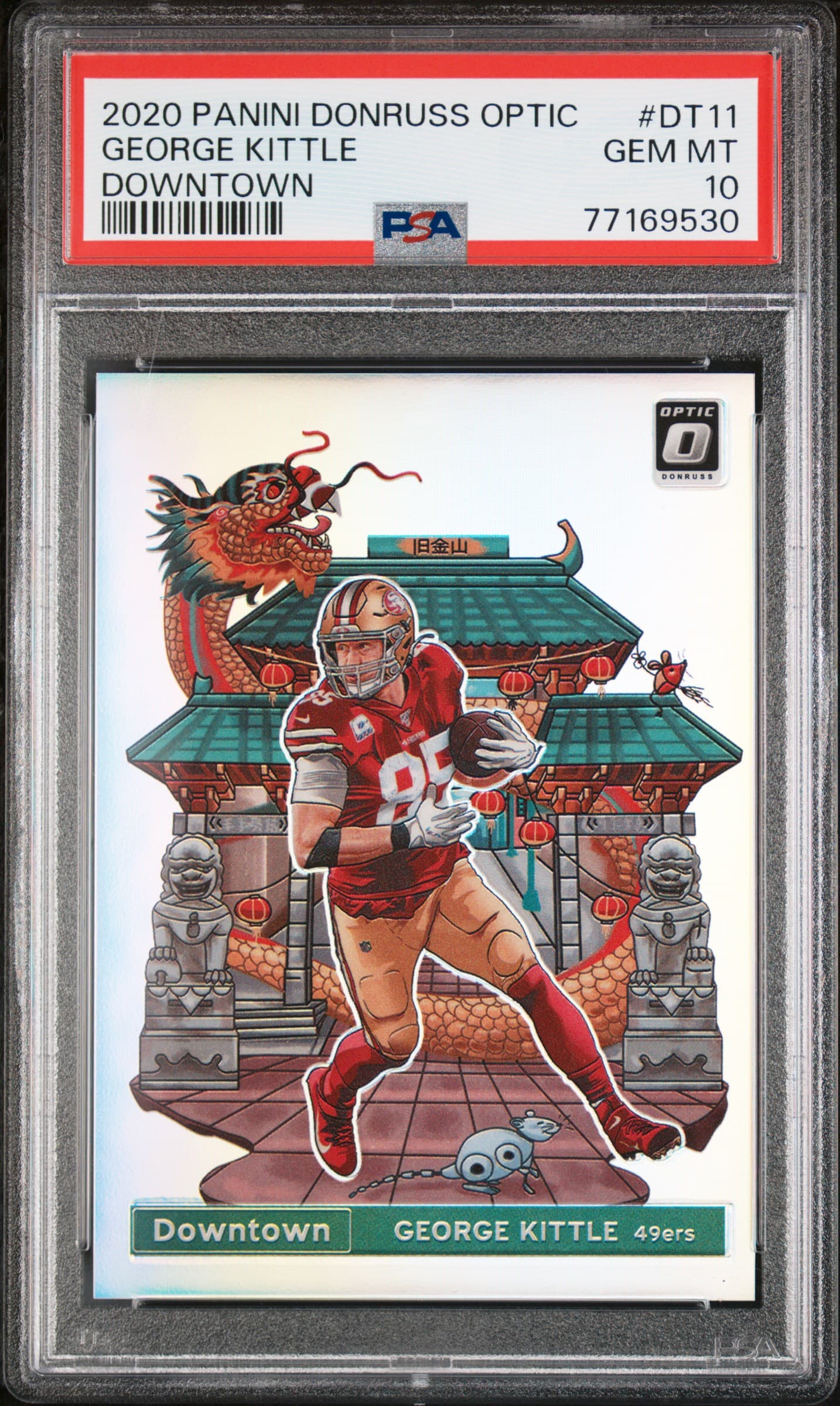 2020 PANINI DONRUSS OPTIC DOWNTOWN GEORGE KITTLE #DT11 DOWNTOWN GEM MT 10 77169530