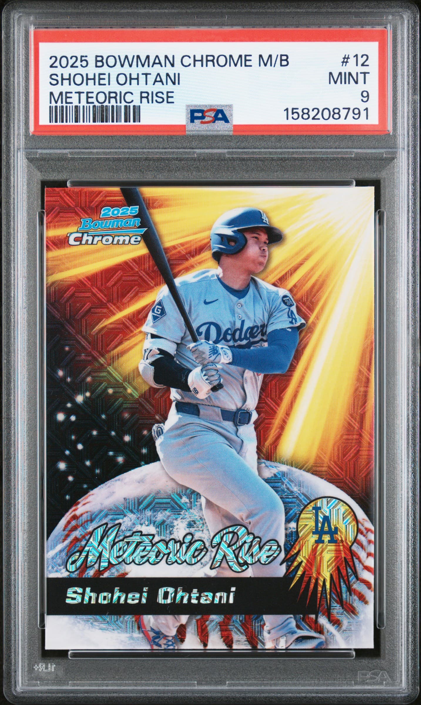 2025 BOWMAN CHROME MEGA BOX METEORIC RISE SHOHEI OHTANI #12 MINT 9 158208791