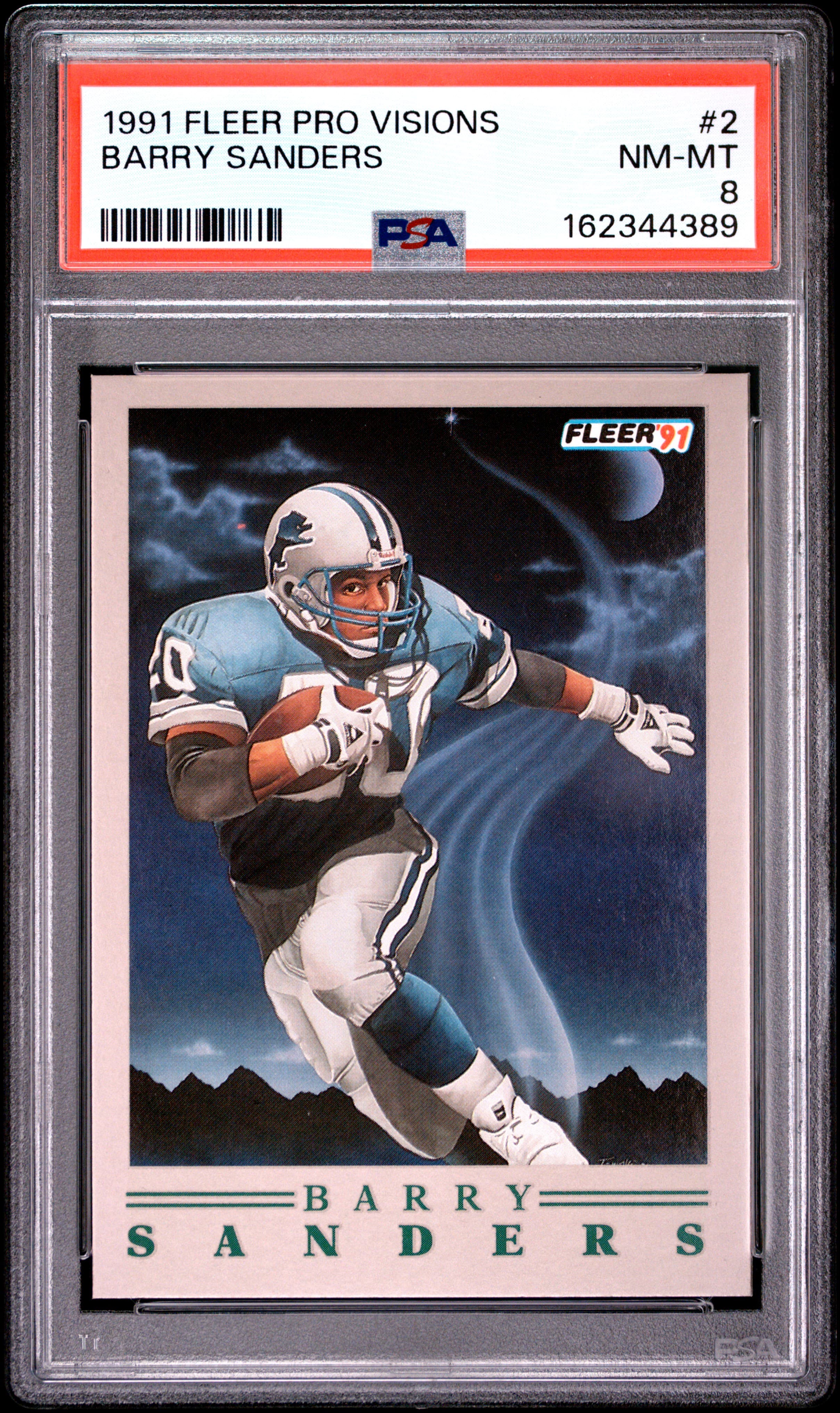 1991 FLEER PRO-VISIONS BARRY SANDERS #2 NM-MT 8 162344389