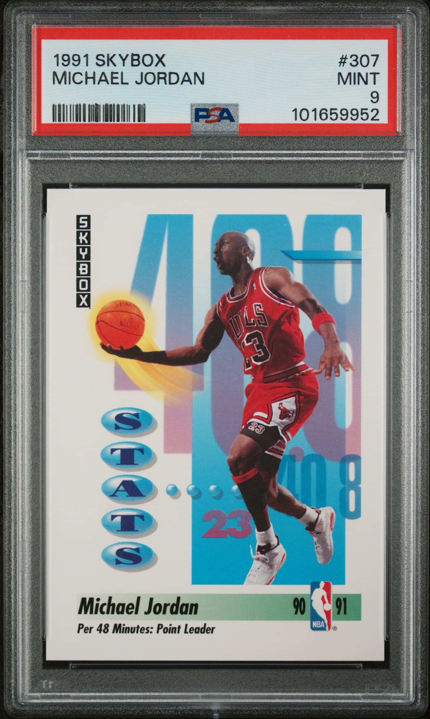 1991 SKYBOX MICHAEL JORDAN #307 MINT 9 101659952