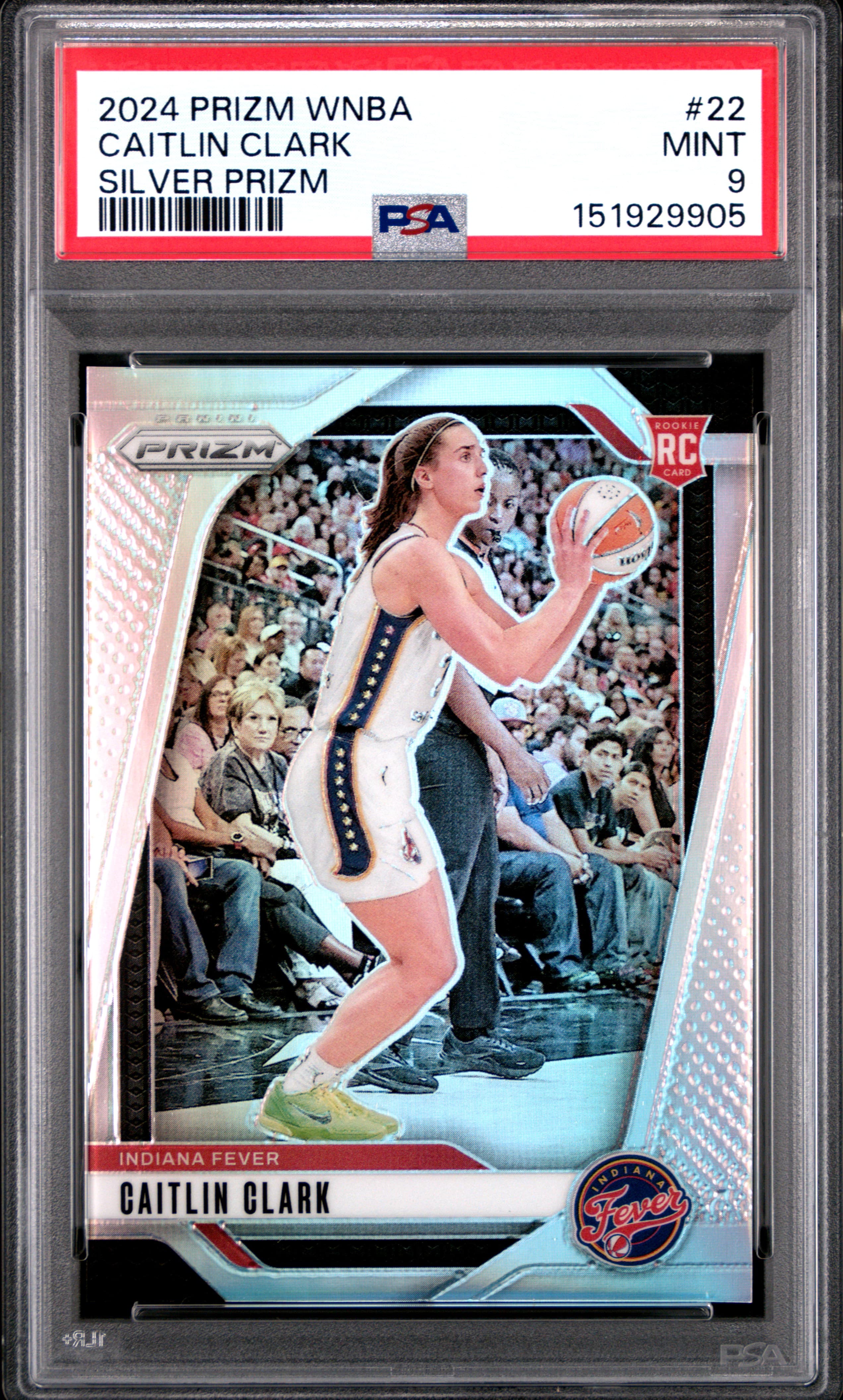 2024 PANINI PRIZM WNBA CAITLIN CLARK #22 SILVER PRIZM MINT 9 151929905