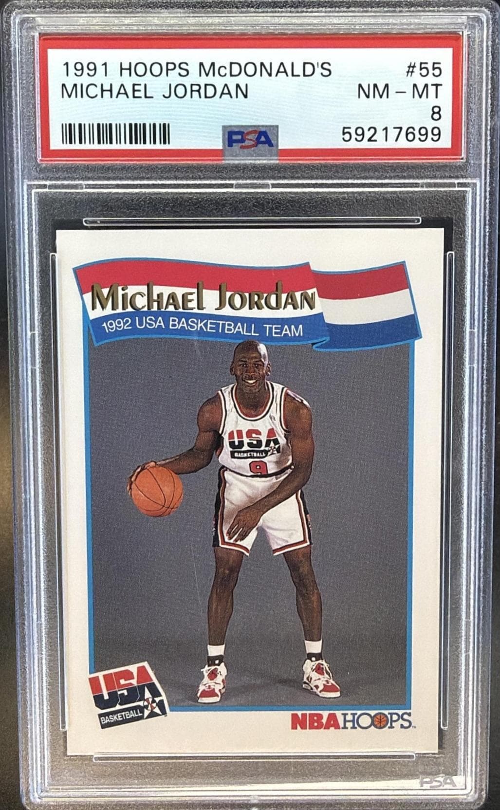 1991 HOOPS McDONALD'S MICHAEL JORDAN #55 NM-MT 8 59217699