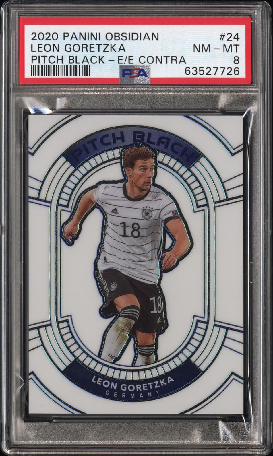 2020 PANINI OBSIDIAN PITCH BLACK LEON GORETZKA #24 PITCH BLACK-E/E CONTRA NM-MT 8 63527726