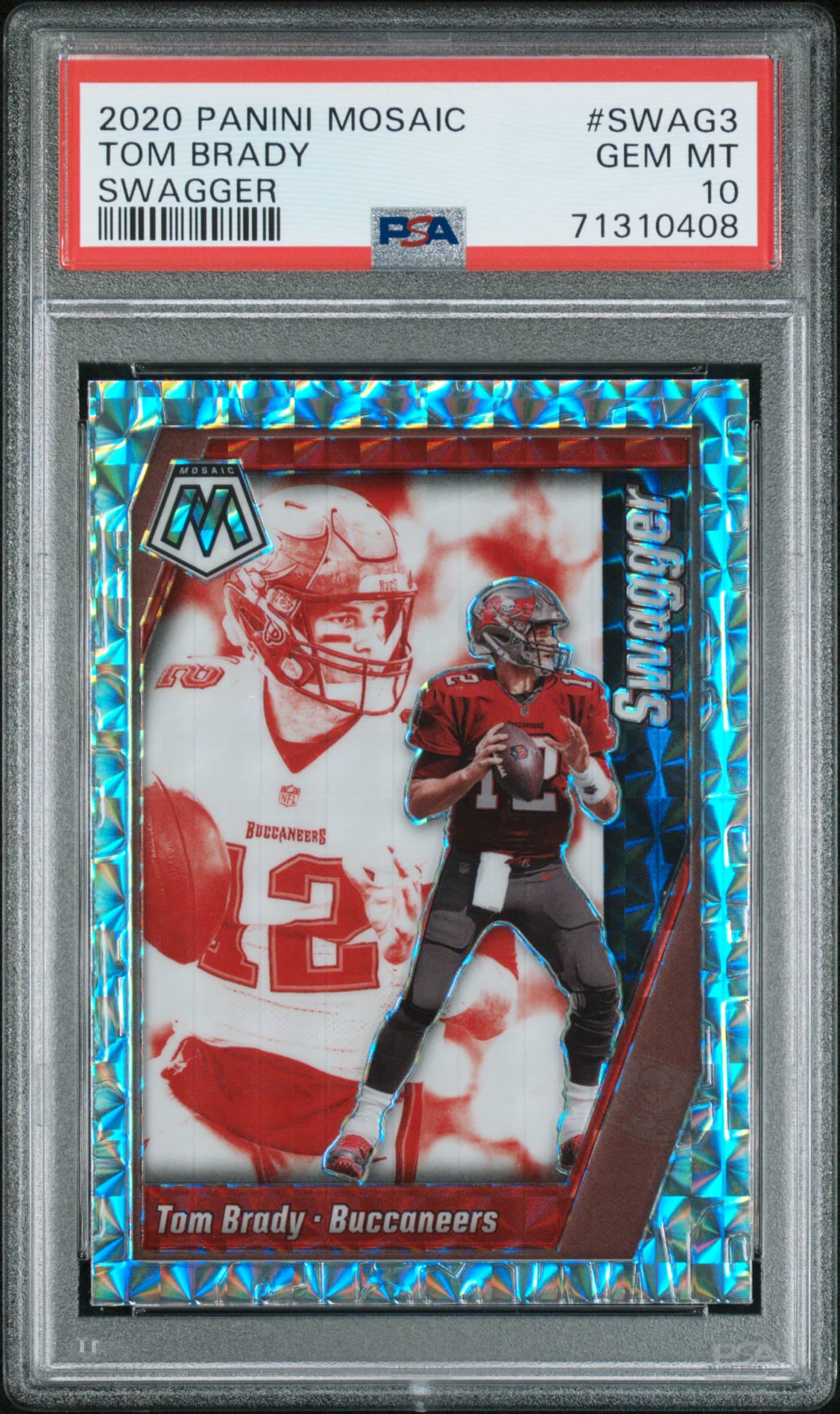 2020 PANINI MOSAIC SWAGGER TOM BRADY #SWAG3 SWAGGER GEM MT 10 71310408