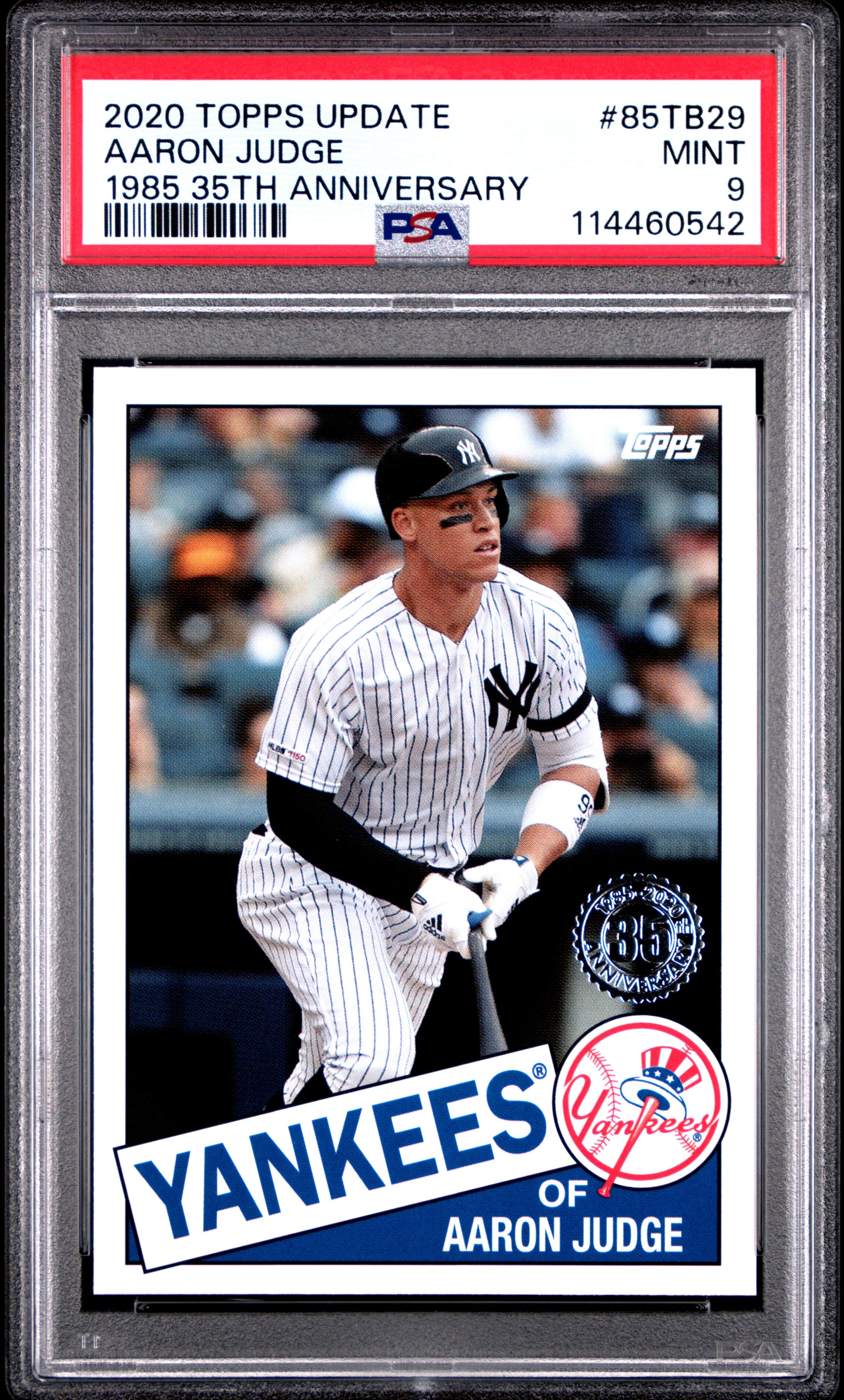 2020 TOPPS UPDATE 1985 TOPPS 35TH ANNIVERSARY AARON JUDGE #85TB29 1985 35TH ANNIVERSARY MINT 9 114460542