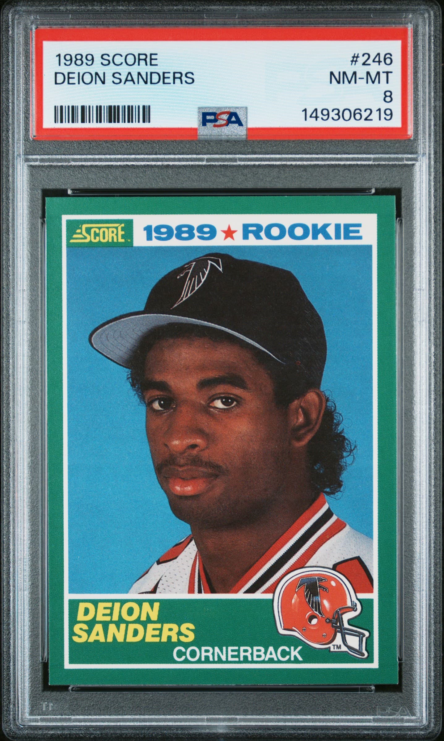 1989 SCORE DEION SANDERS #246 NM-MT 8 149306219