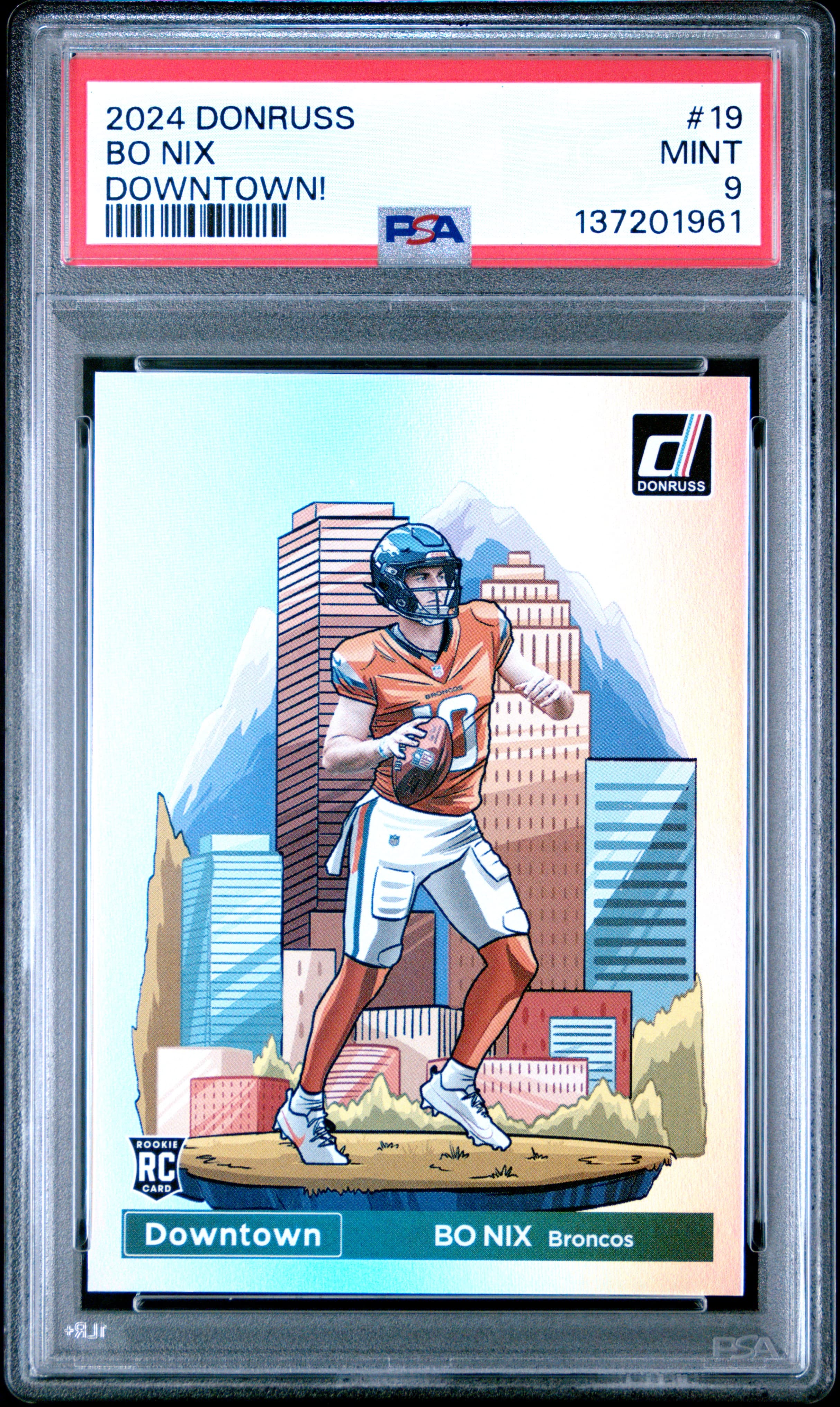 2024 PANINI DONRUSS DOWNTOWN! BO NIX #19 MINT 9 137201961