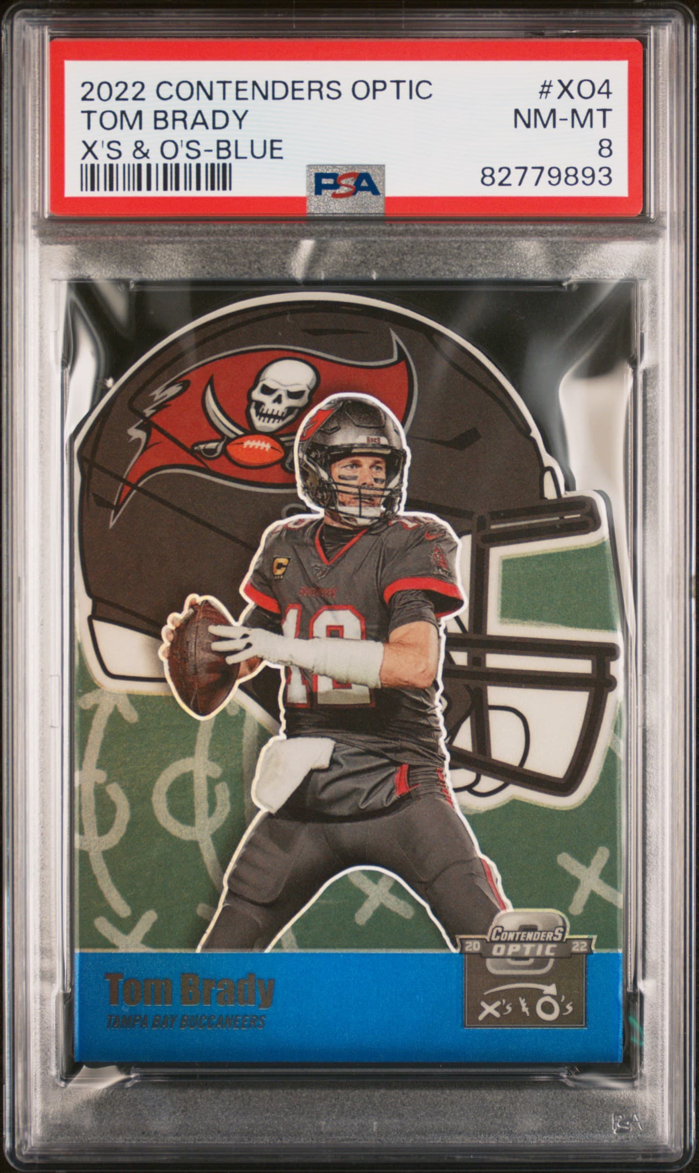 2022 PANINI CONTENDERS OPTIC X'S & O'S TOM BRADY #XO4 X'S & O'S-BLUE NM-MT 8 82779893
