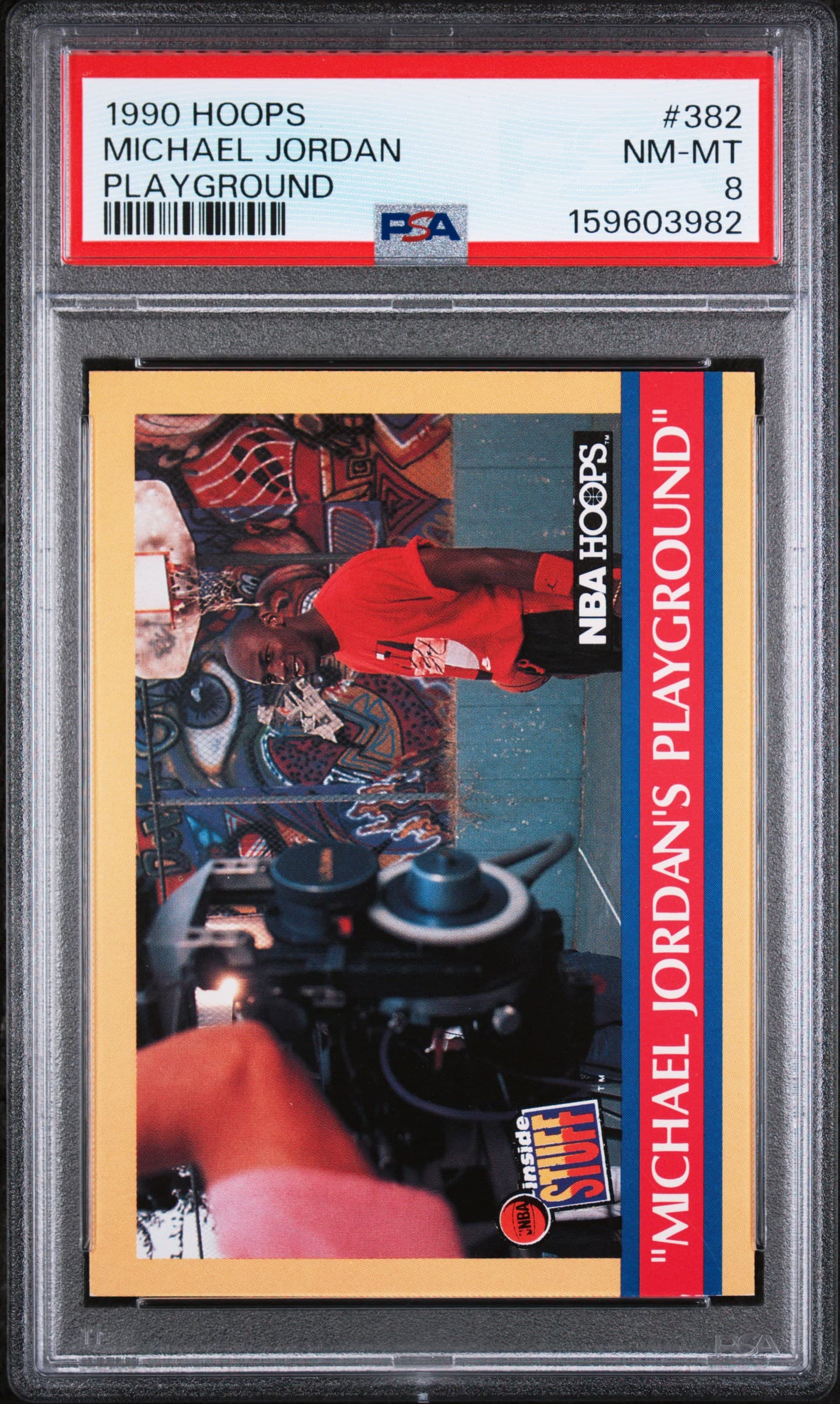 1990 HOOPS MICHAEL JORDAN #382 PLAYGROUND NM-MT 8 159603982