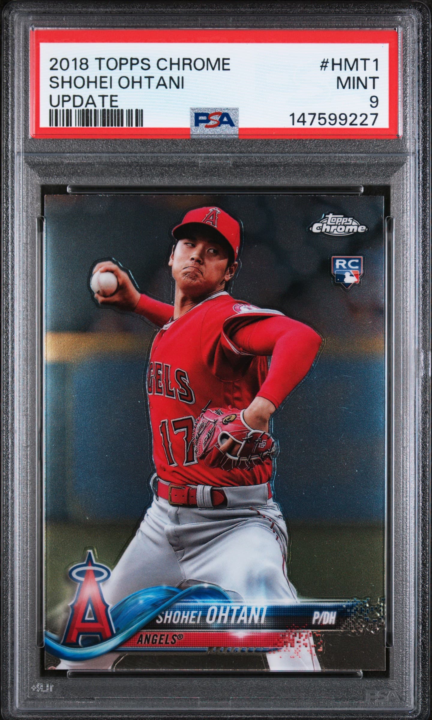2018 TOPPS CHROME UPDATE SHOHEI OHTANI #HMT1 UPDATE MINT 9 147599227