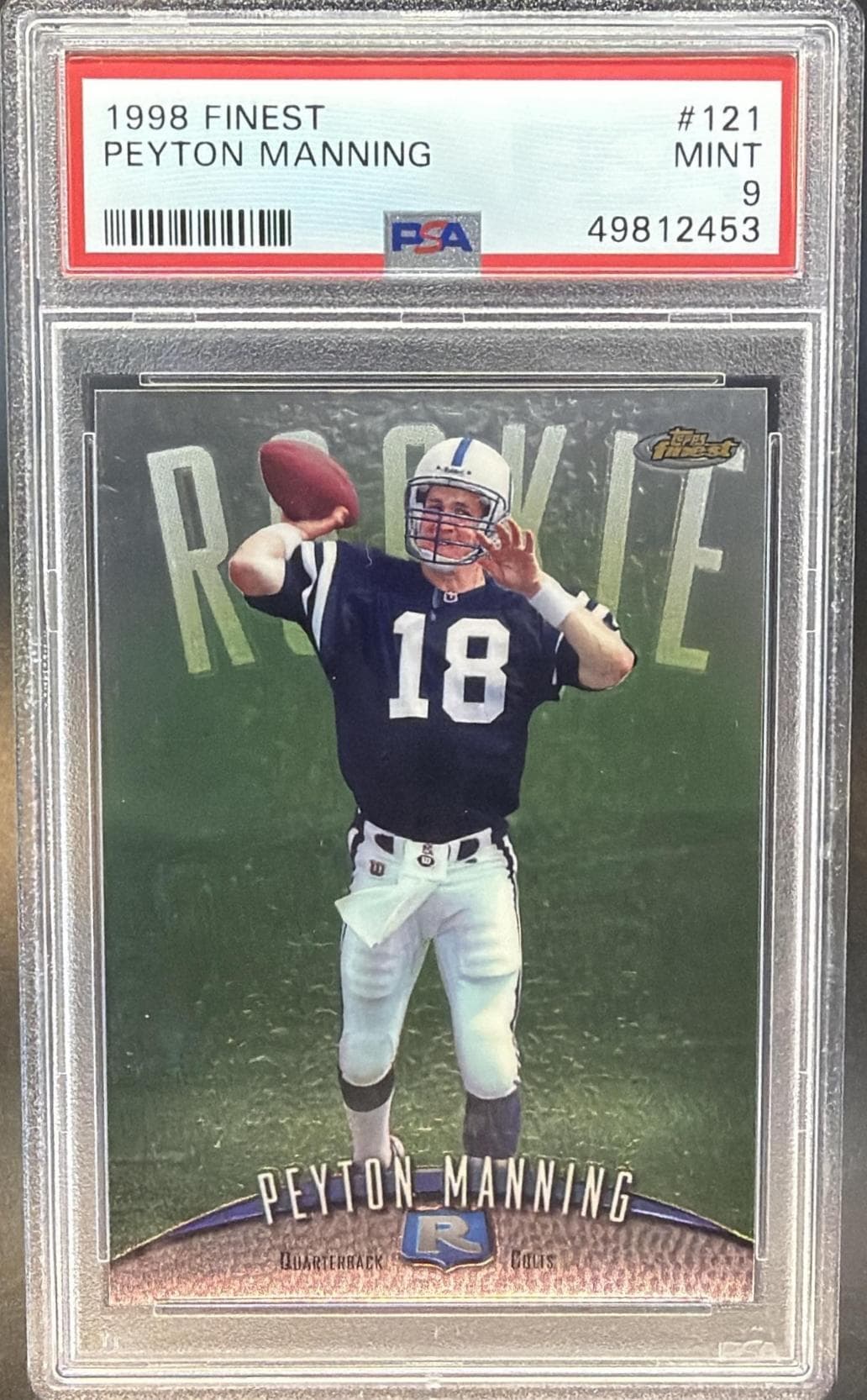 1998 FINEST PEYTON MANNING #121 MINT 9 49812453