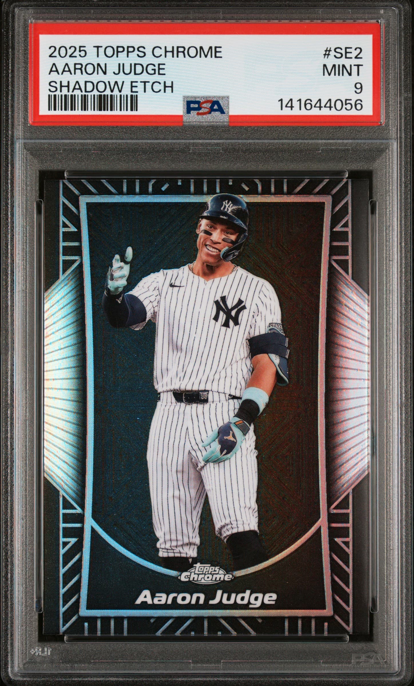 2025 TOPPS CHROME SHADOW ETCH AARON JUDGE #SE2 MINT 9 141644056