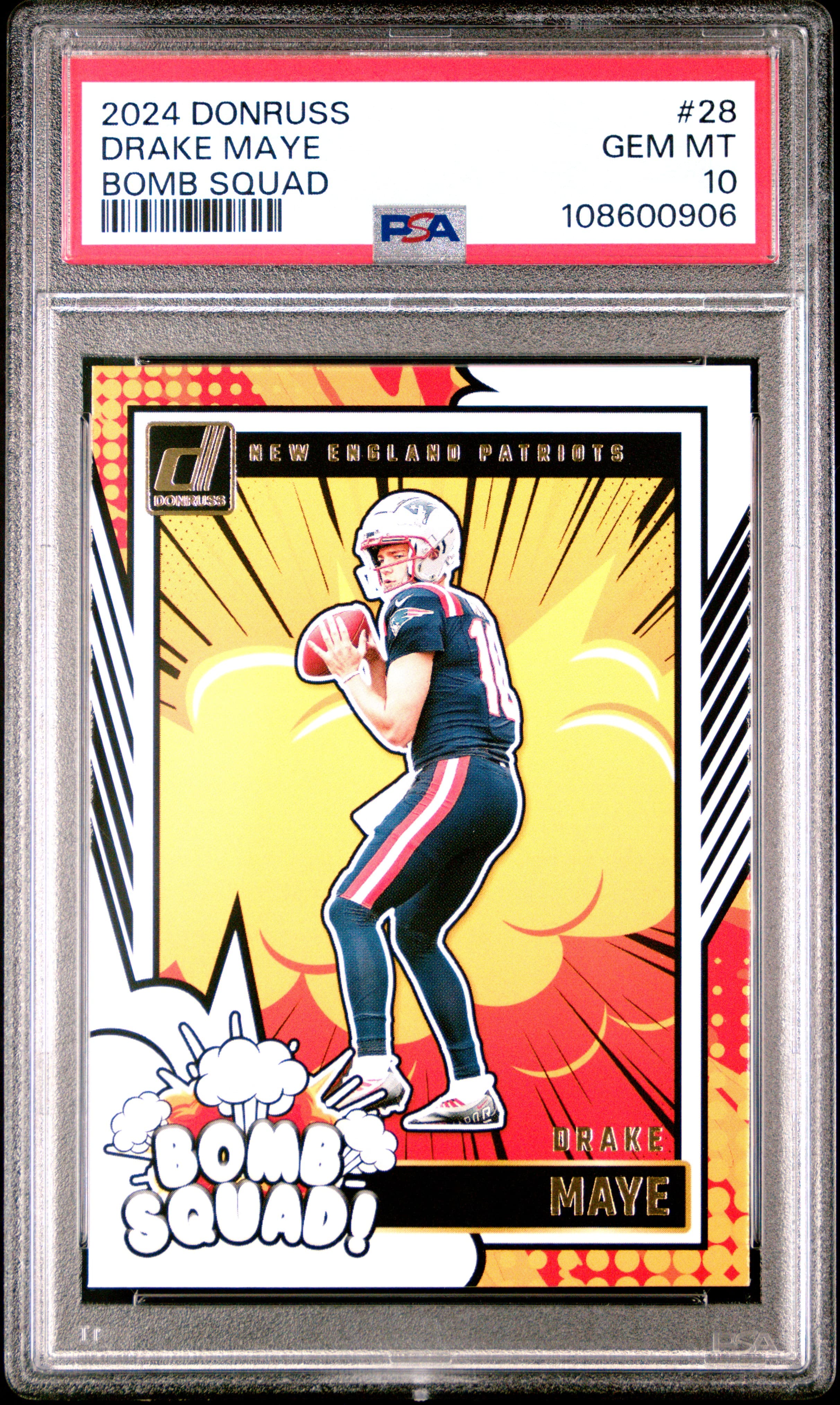 2024 PANINI DONRUSS BOMB SQUAD DRAKE MAYE #28 GEM MT 10 108600906
