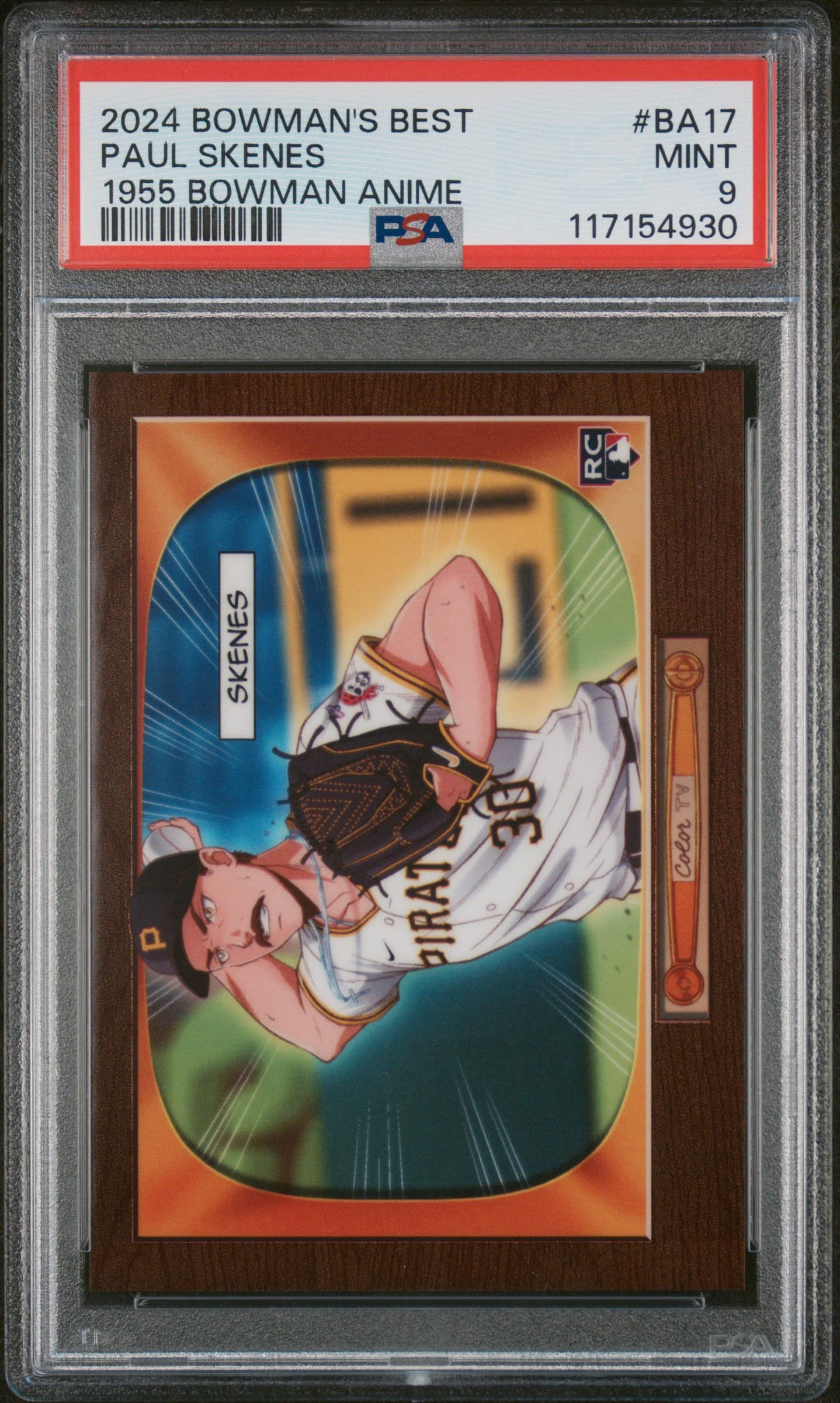 2024 BOWMAN'S BEST 1955 BOWMAN ANIME PAUL SKENES #BA17 MINT 9 117154930