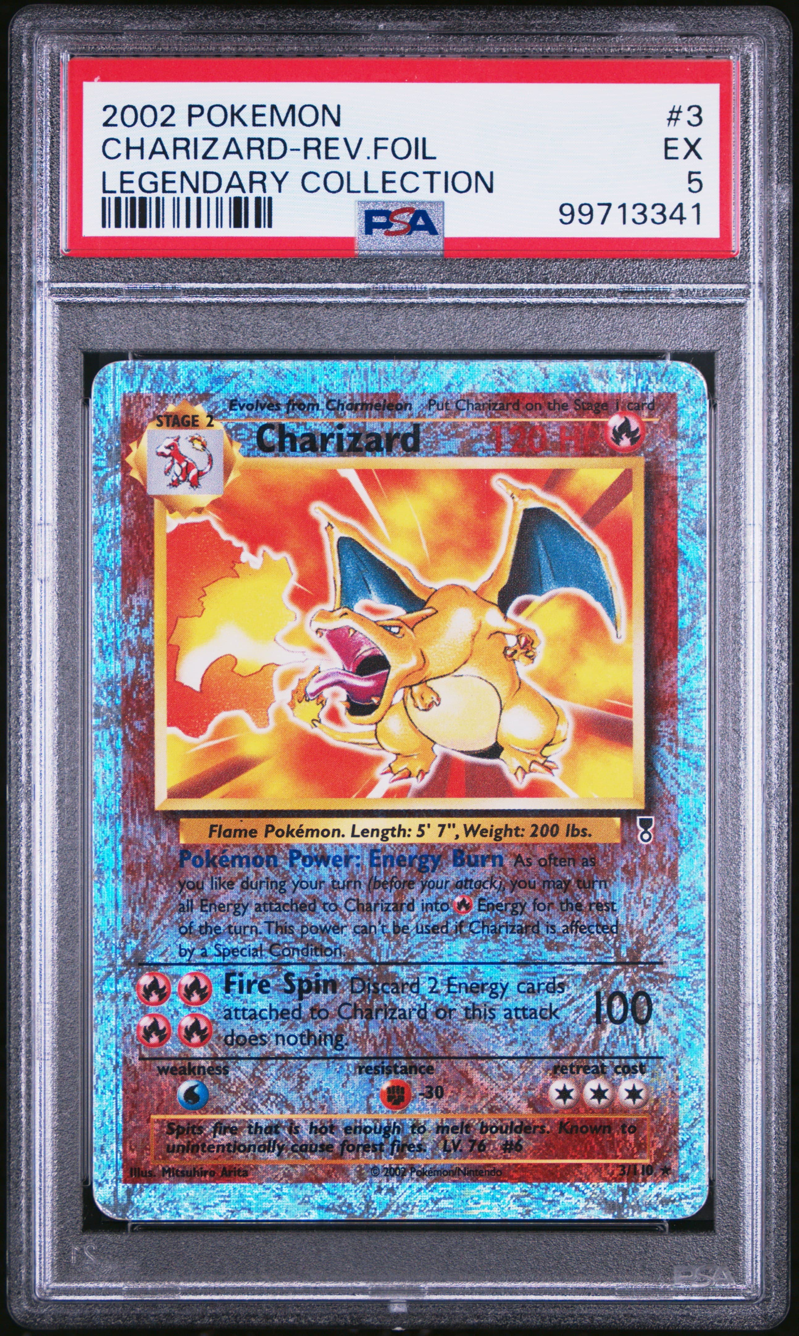2002 POKEMON LEGENDARY COLLECTION CHARIZARD-REV.FOIL #3 LEGENDARY COLLECTION EX 5 99713341
