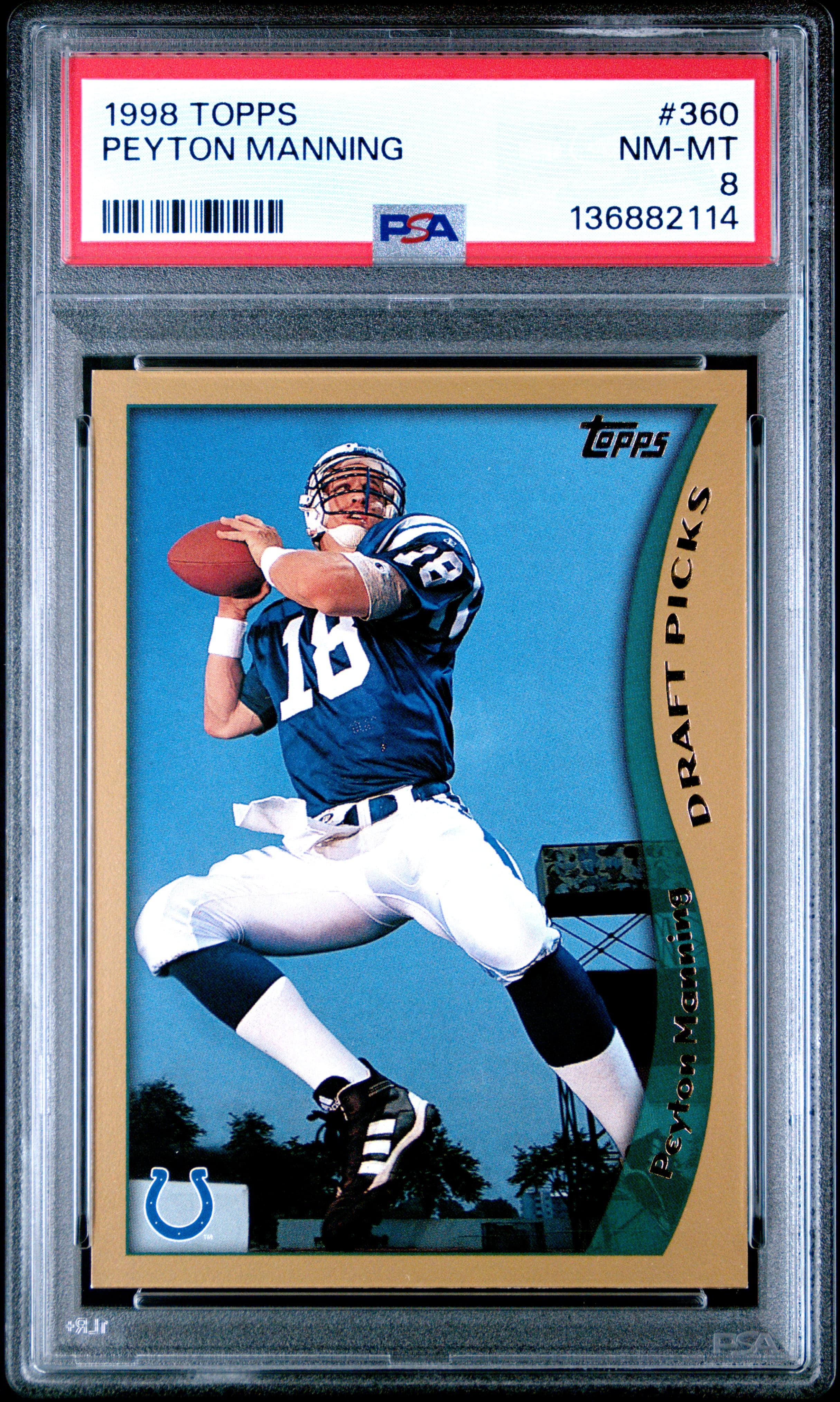 1998 TOPPS PEYTON MANNING #360 NM-MT 8 136882114